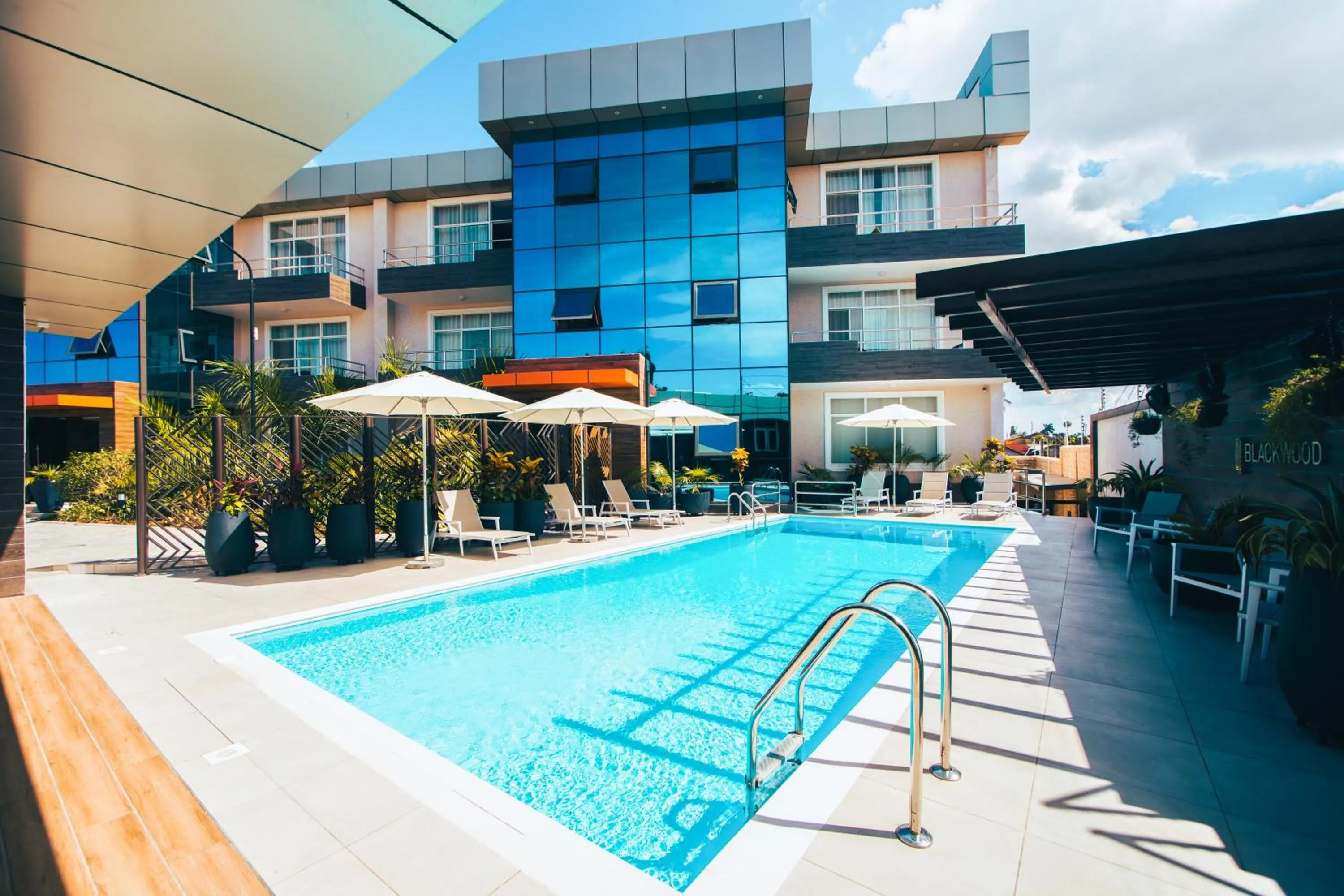 Swimming pool in Blackwood Boutique Hotel and Apartments