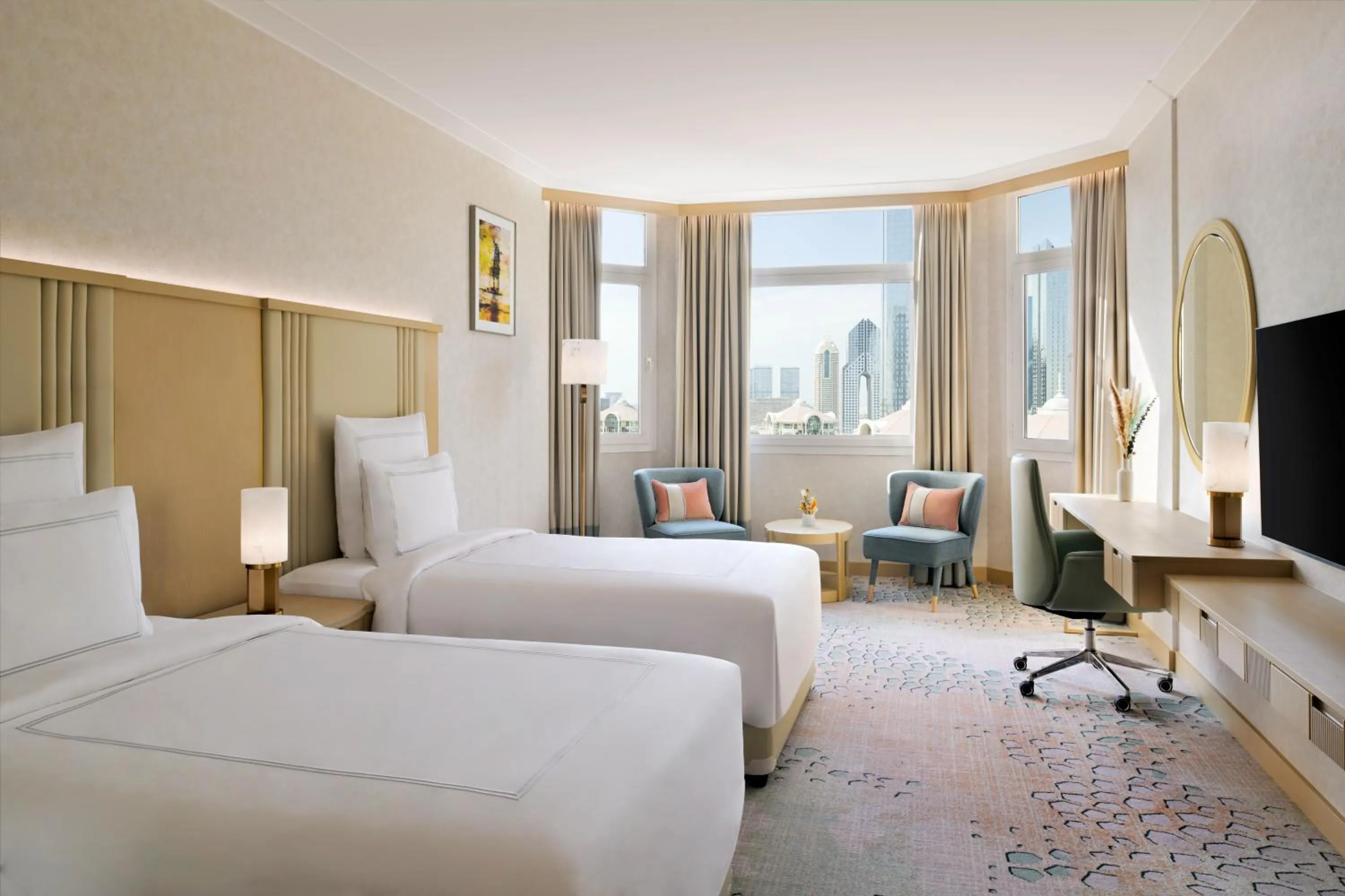 Bedroom, Bed in Swissôtel Al Murooj Dubai