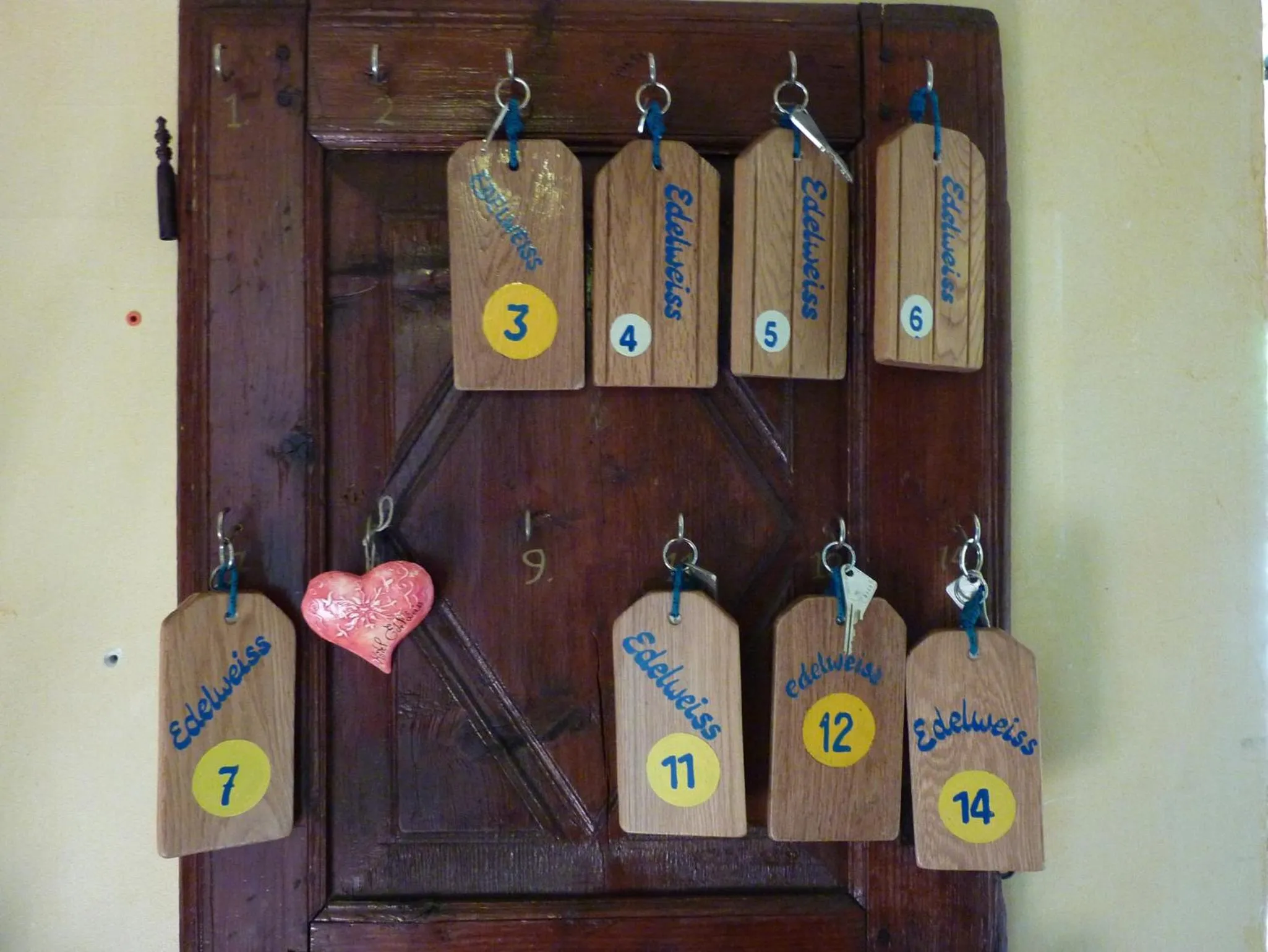 Decorative detail in Hotel Auberge Edelweiss