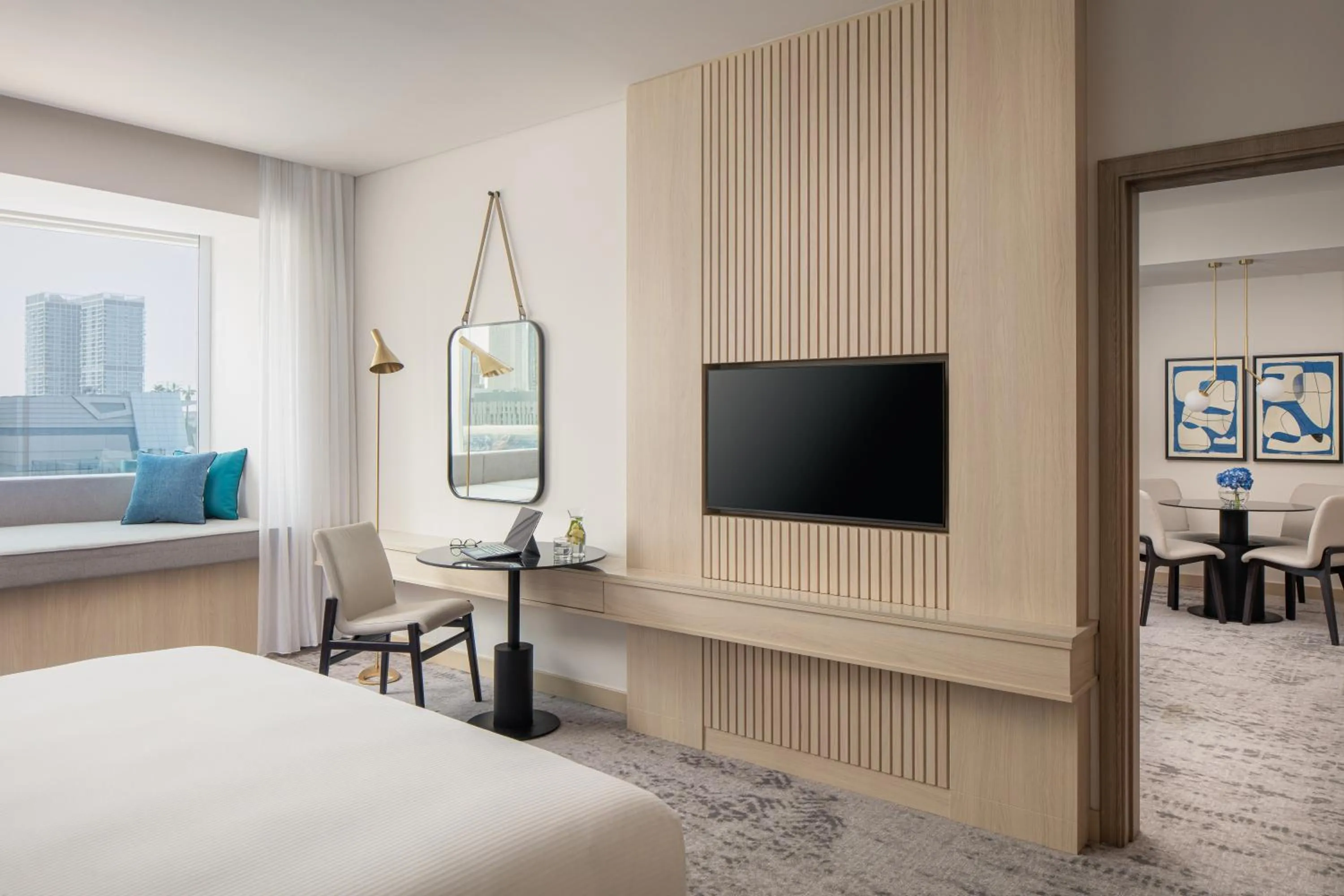 Bedroom, Bed in Towers Rotana - Dubai