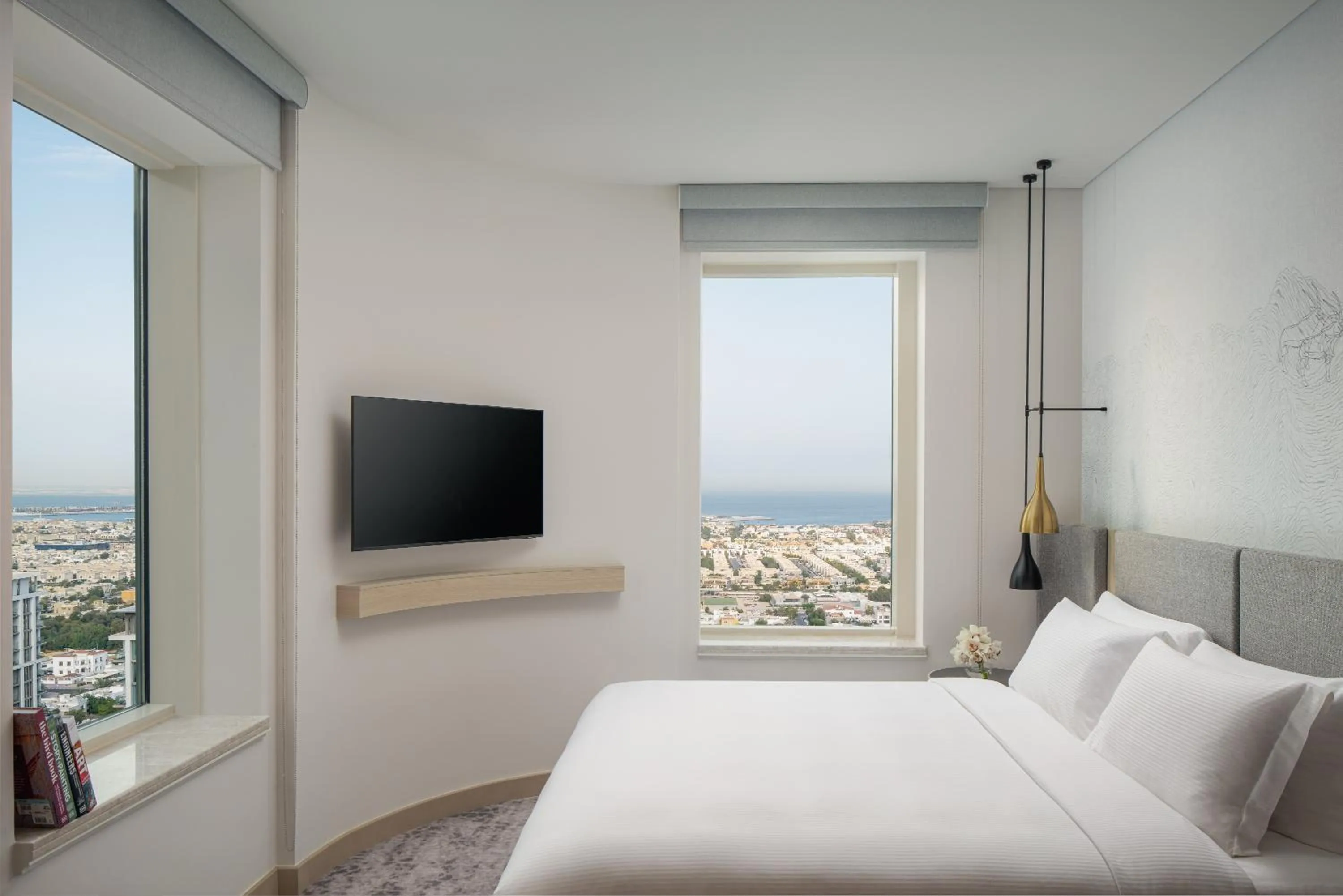 Bedroom, Bed in Towers Rotana - Dubai