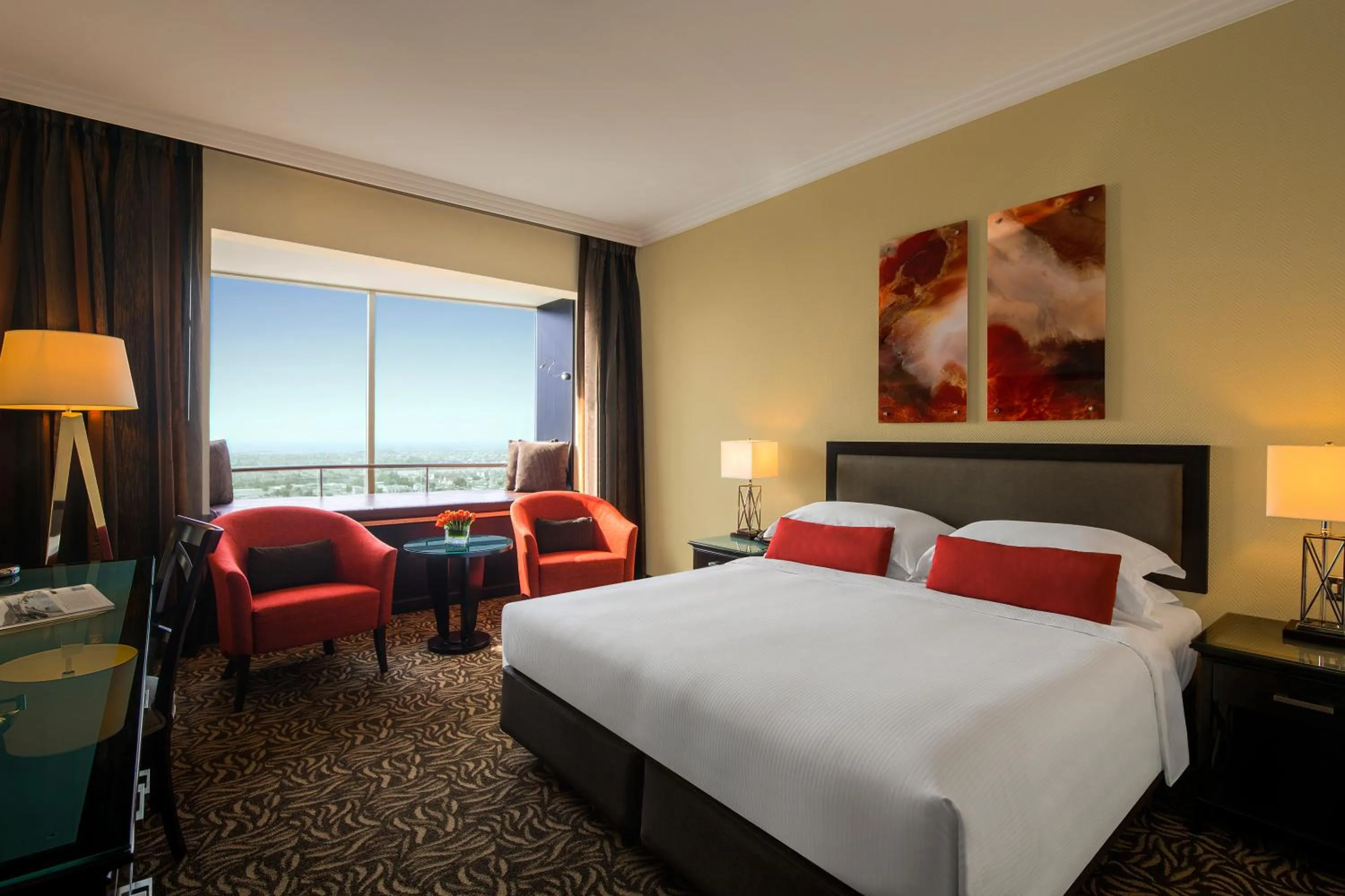 Bed in Towers Rotana - Dubai