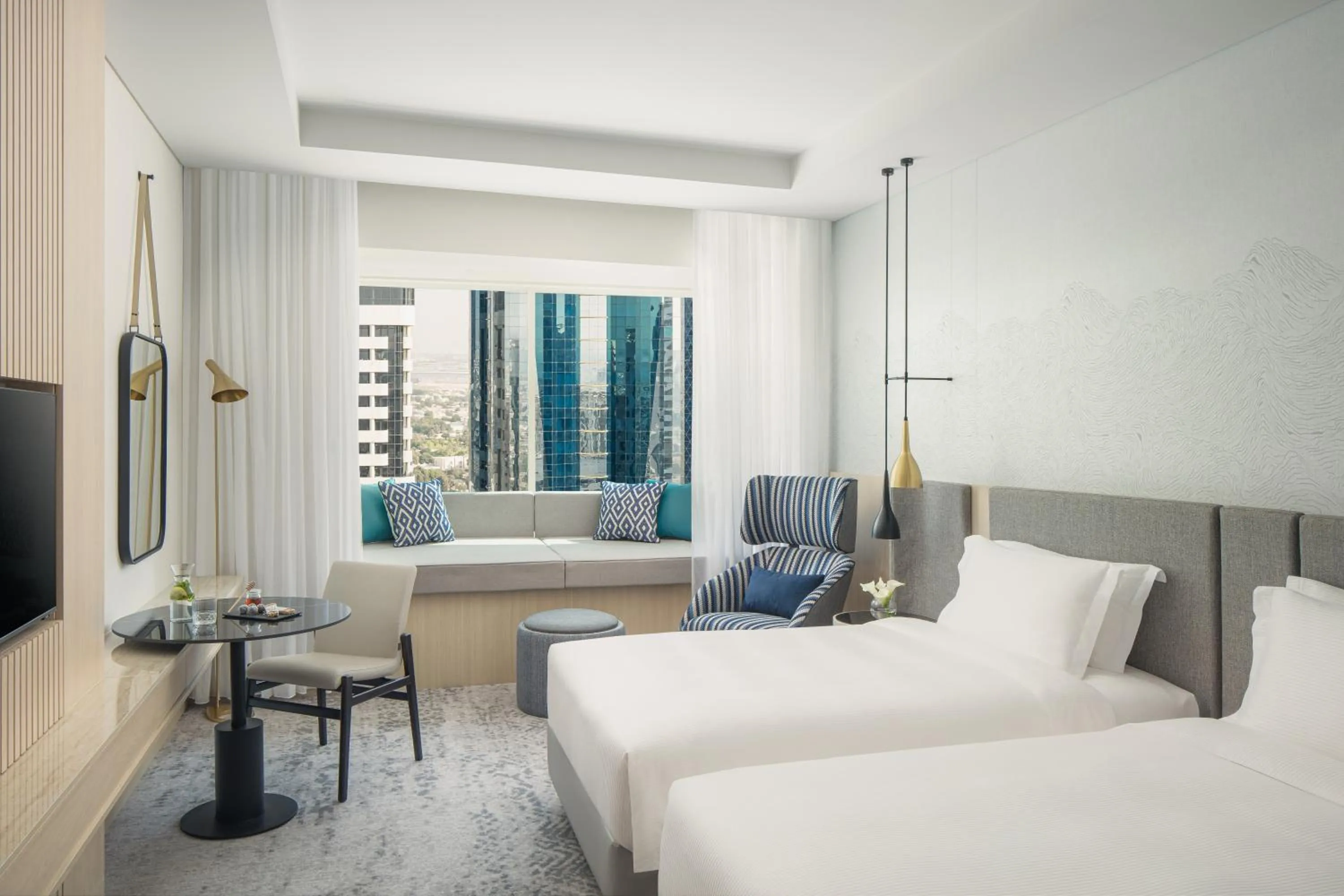 Bedroom, Bed in Towers Rotana - Dubai