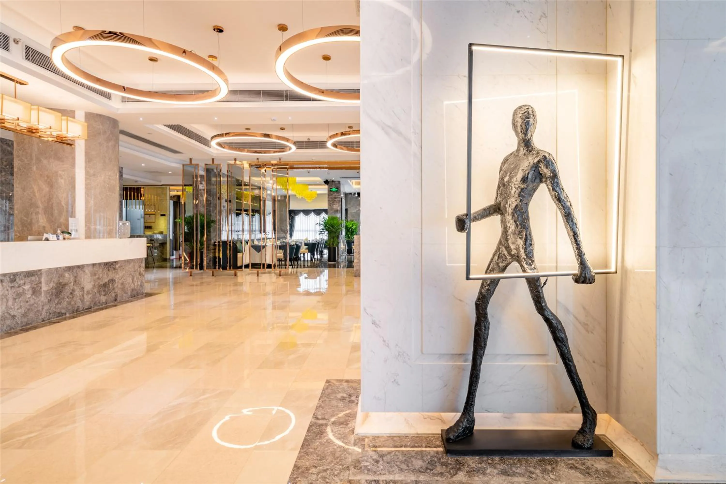 Lobby or reception in Dingshang Apartment Hotel