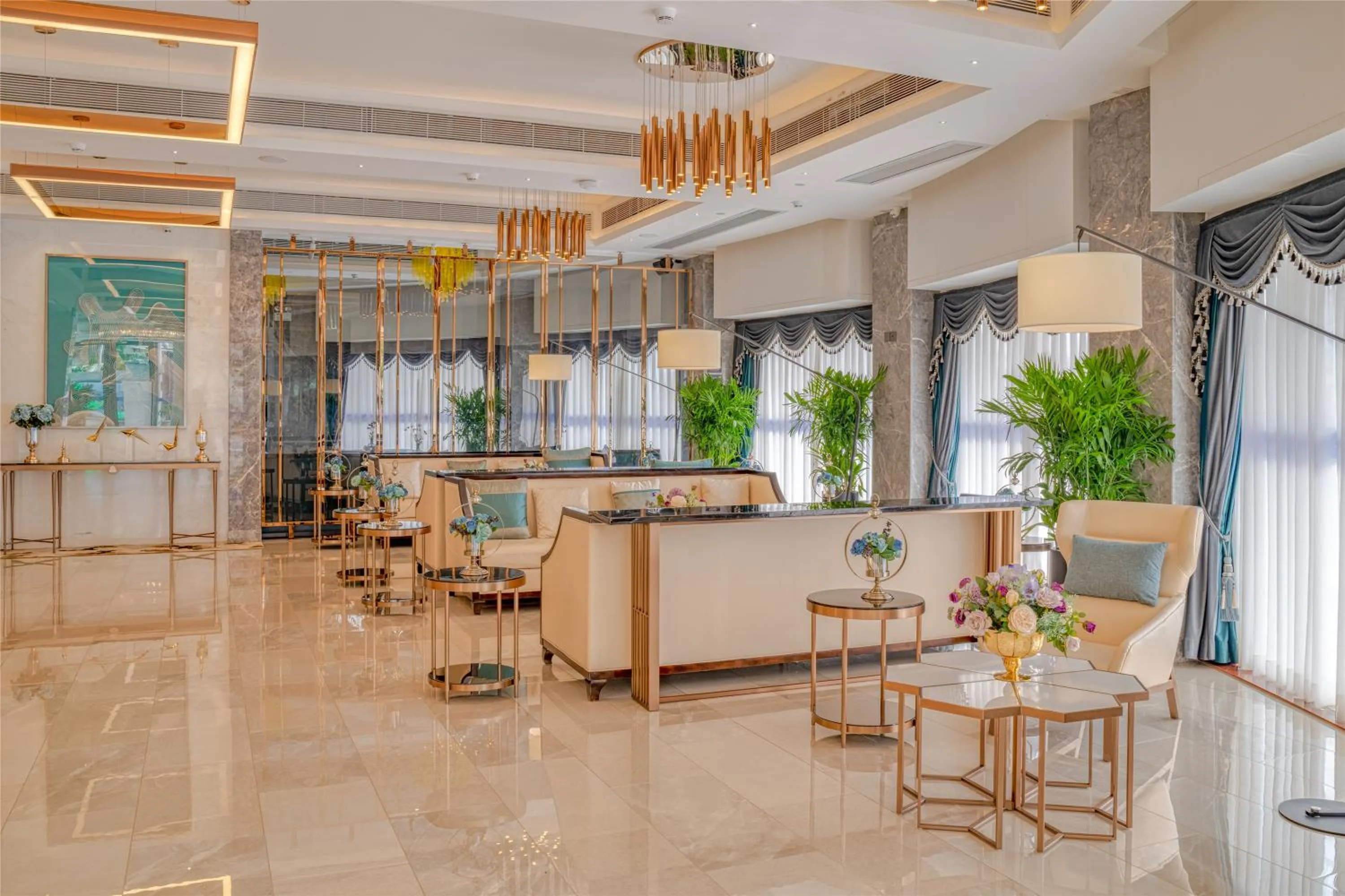 Lobby or reception in Dingshang Apartment Hotel