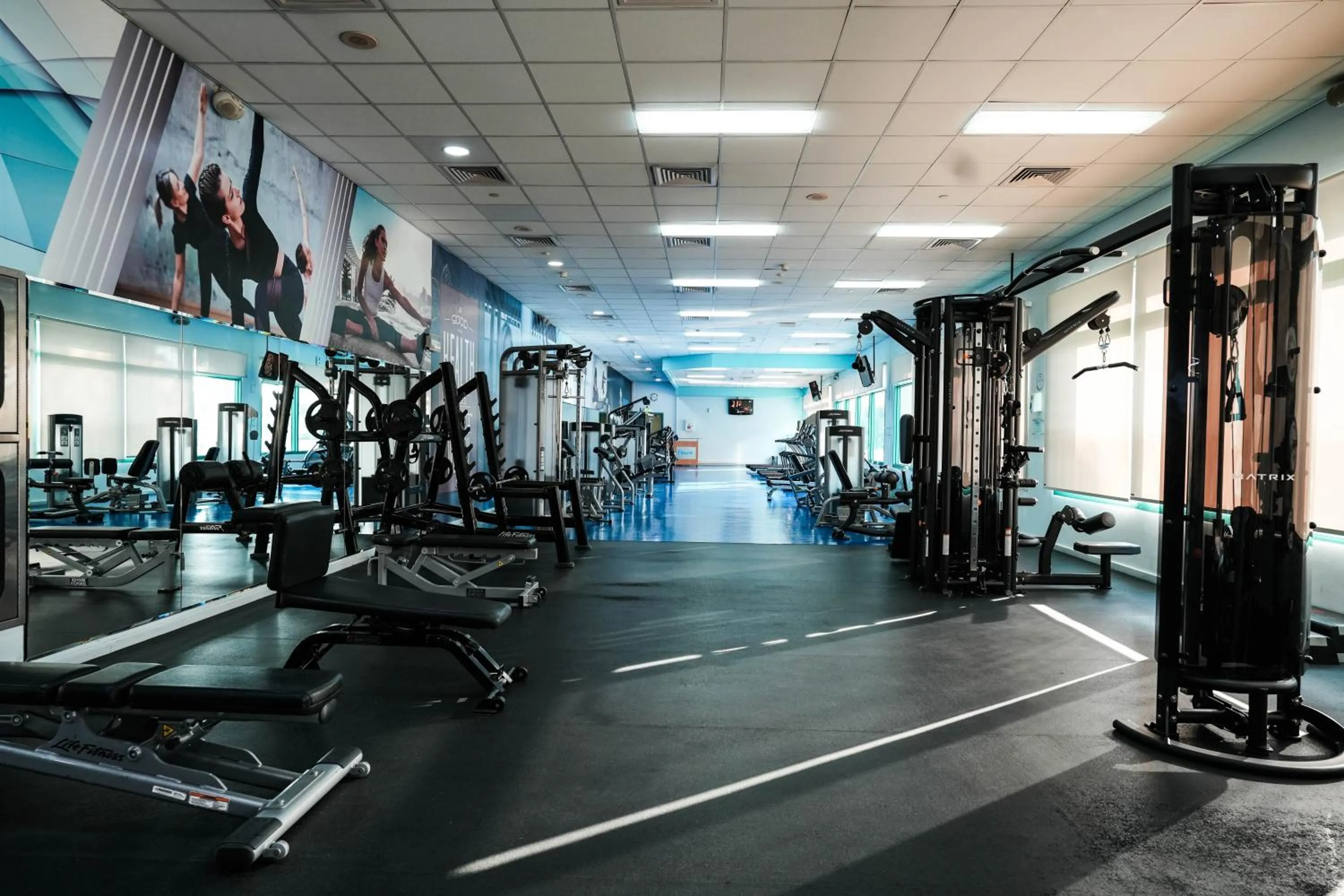 Fitness centre/facilities in Mövenpick Grand Al Bustan