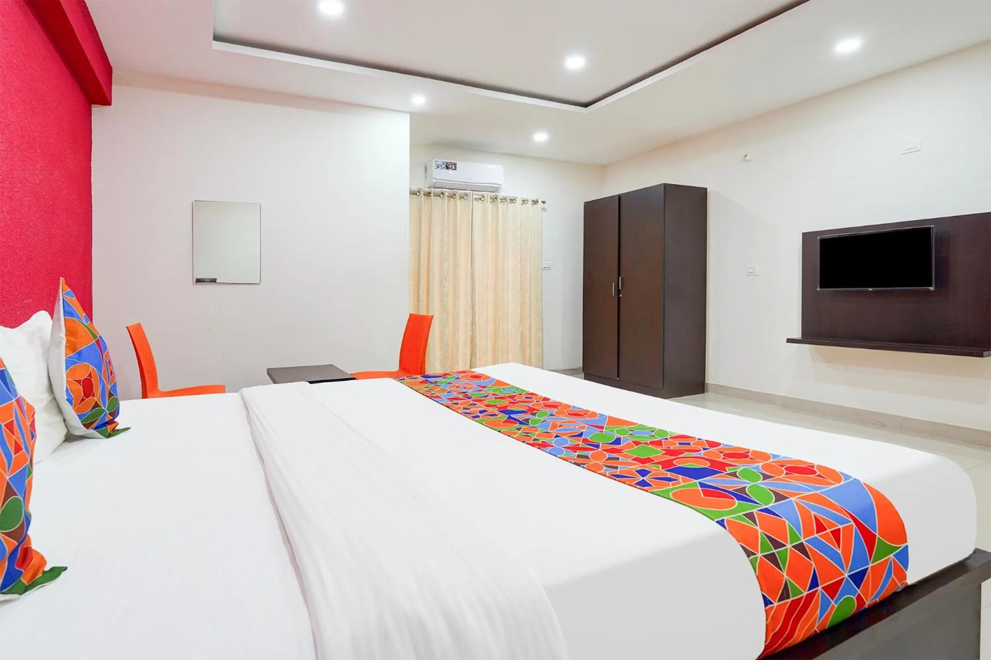 Bedroom, Bed in FabHotel Atithi Residency - Nr Kaikondrahalli Lake