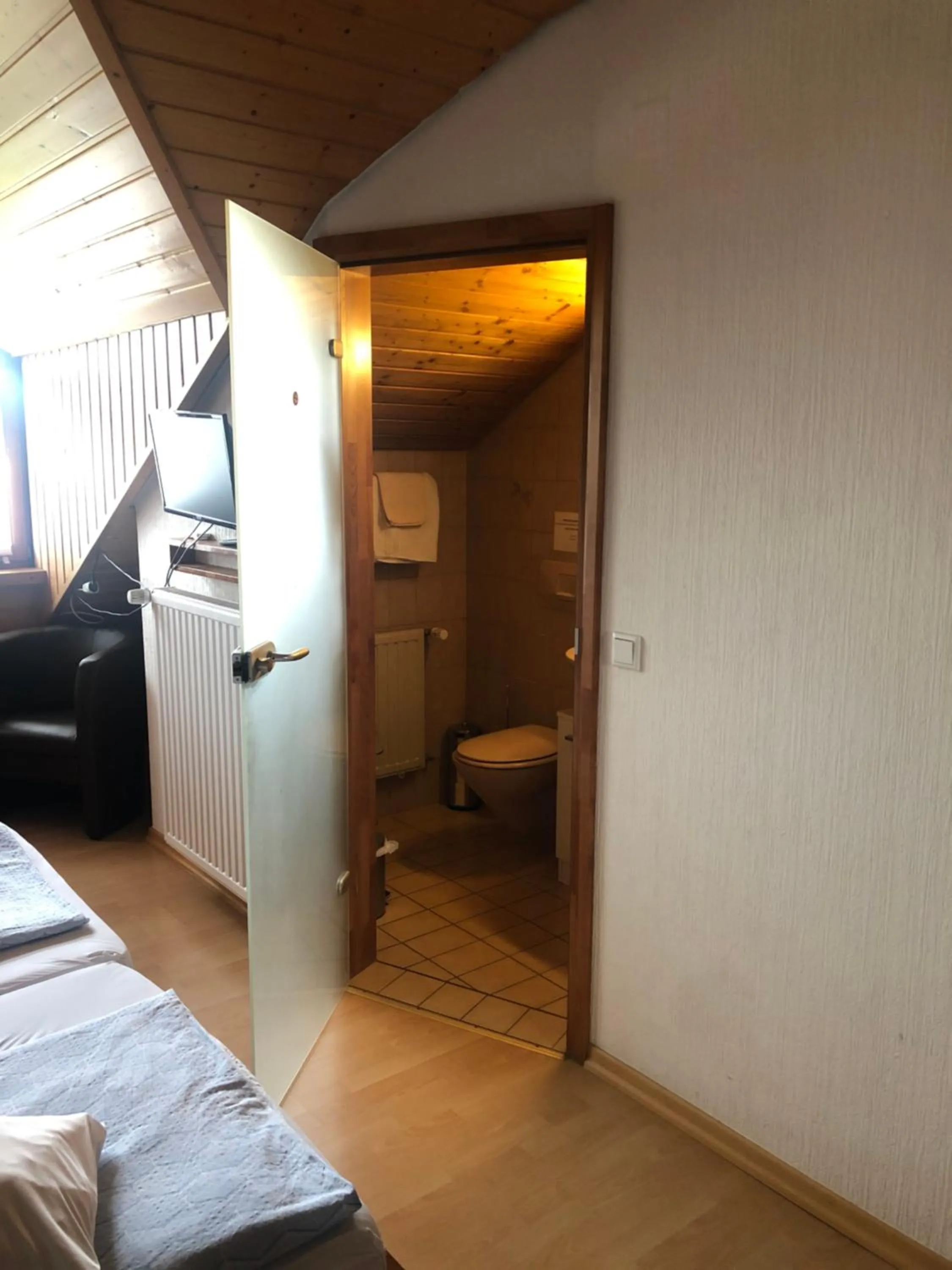 Bathroom, Bed in Landhaus Monika