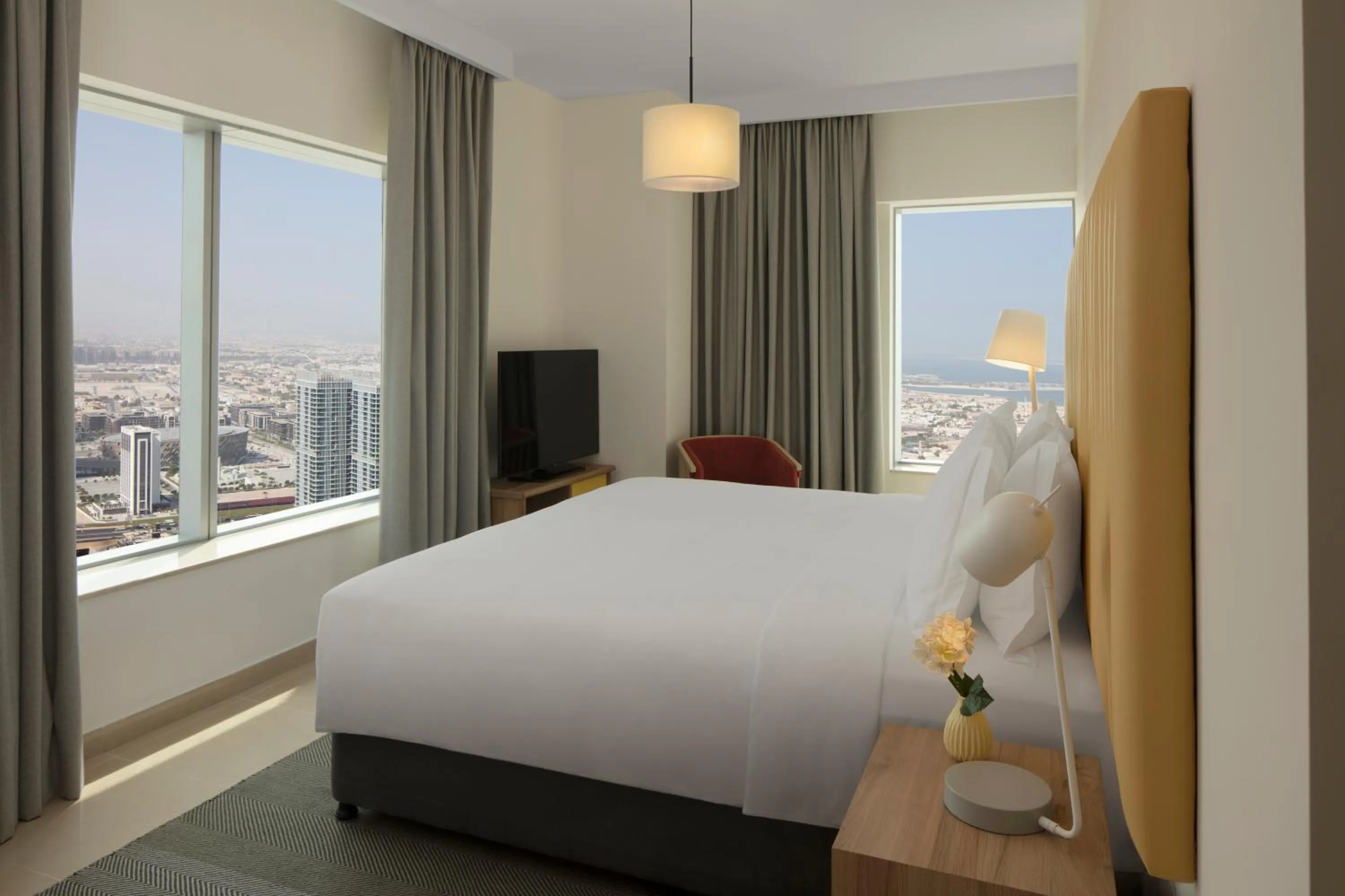 Bed in Staybridge Suites Dubai Financial Centre by IHG