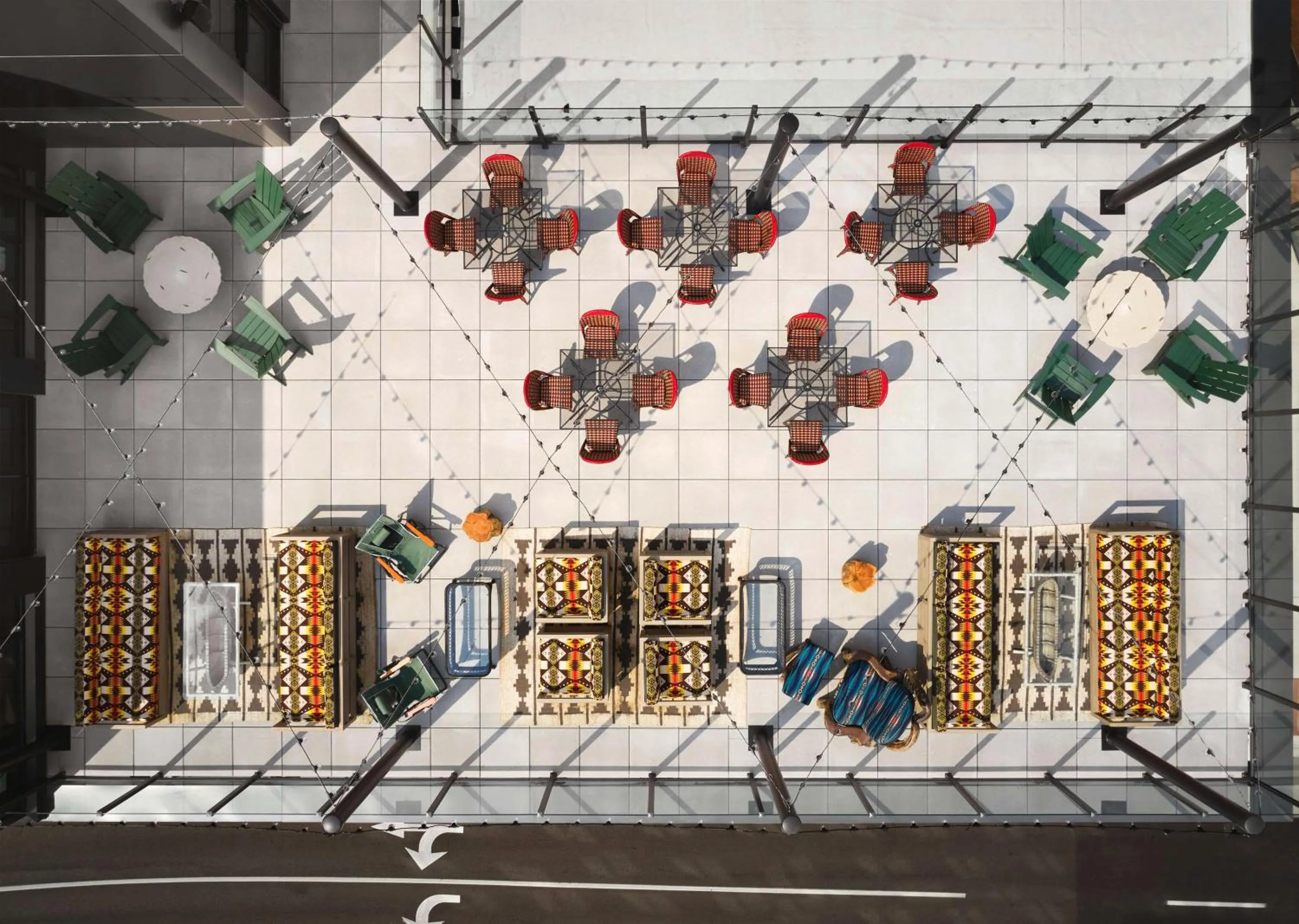 Patio in Graduate by Hilton East Lansing