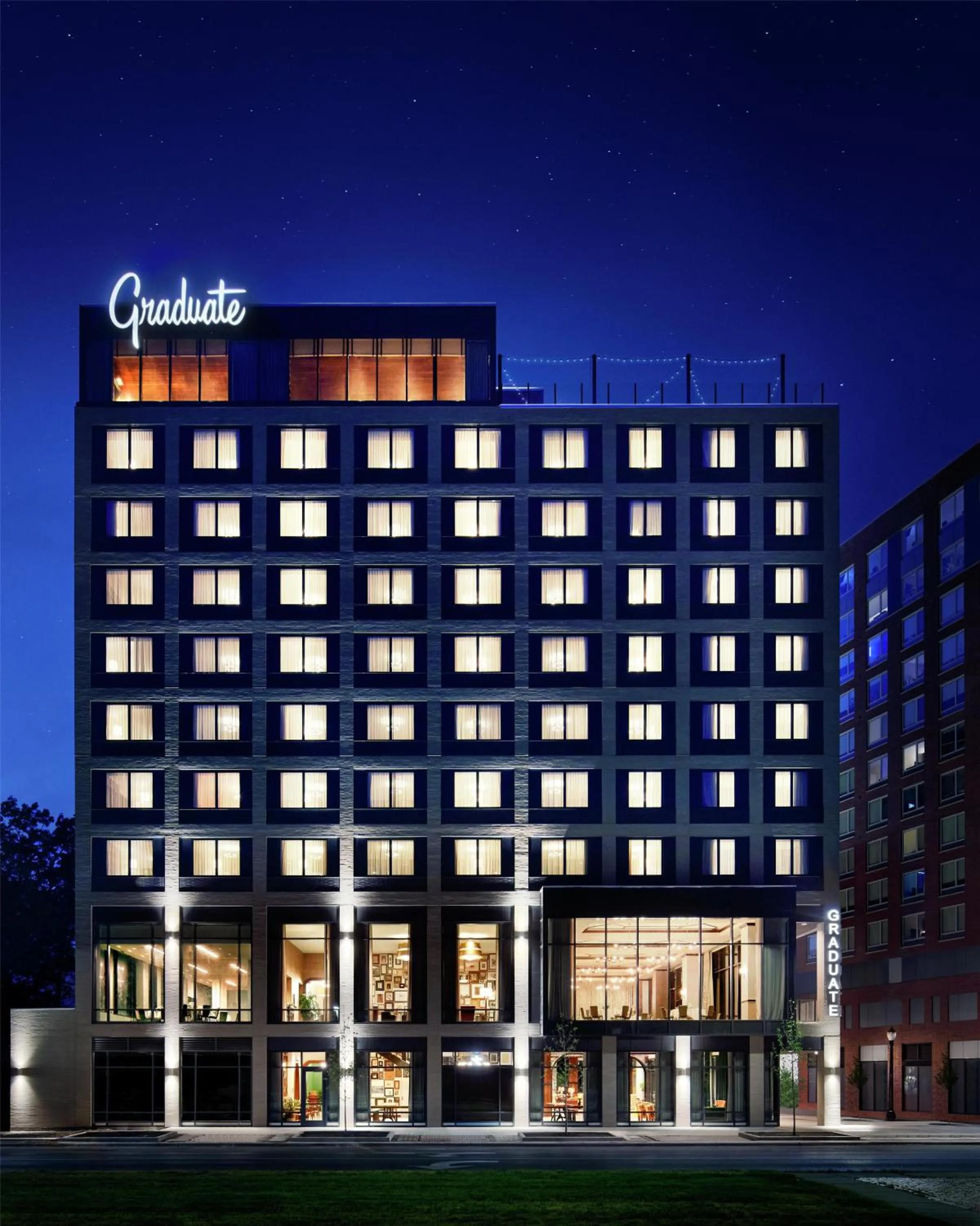 Property building in Graduate by Hilton East Lansing