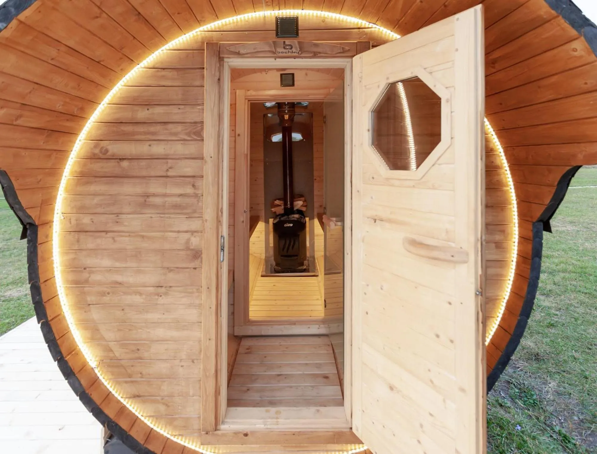 Sauna in Jewelberry Glamping Hotel Tbilisi