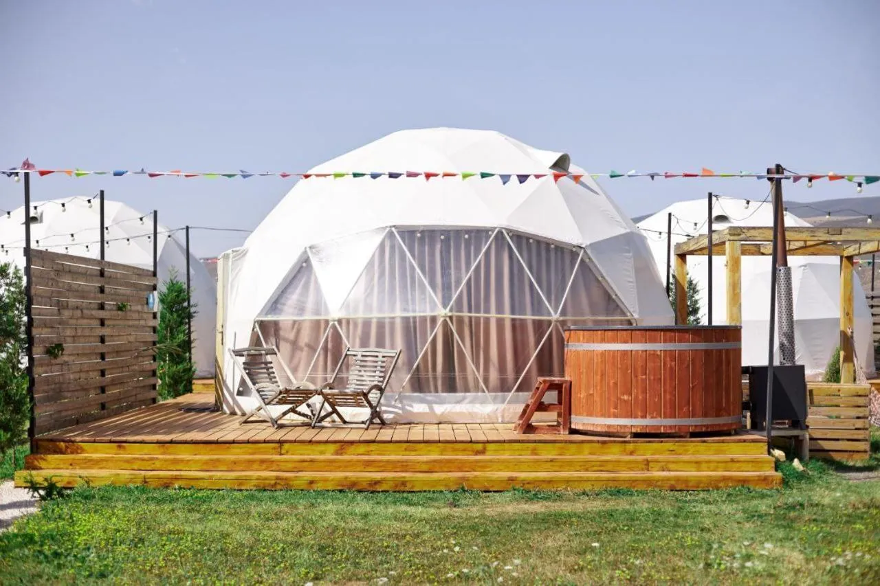 Patio in Jewelberry Glamping Hotel Tbilisi