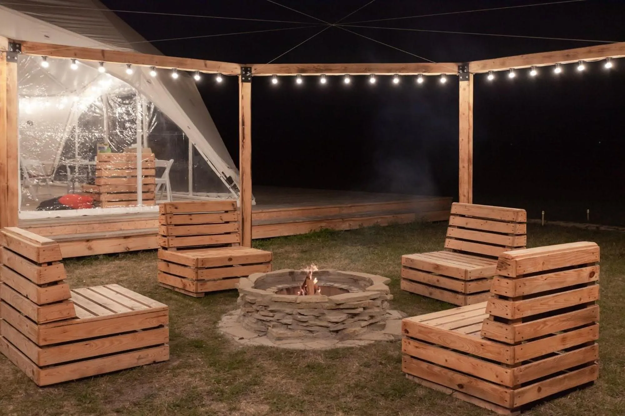 Patio in Jewelberry Glamping Hotel Tbilisi