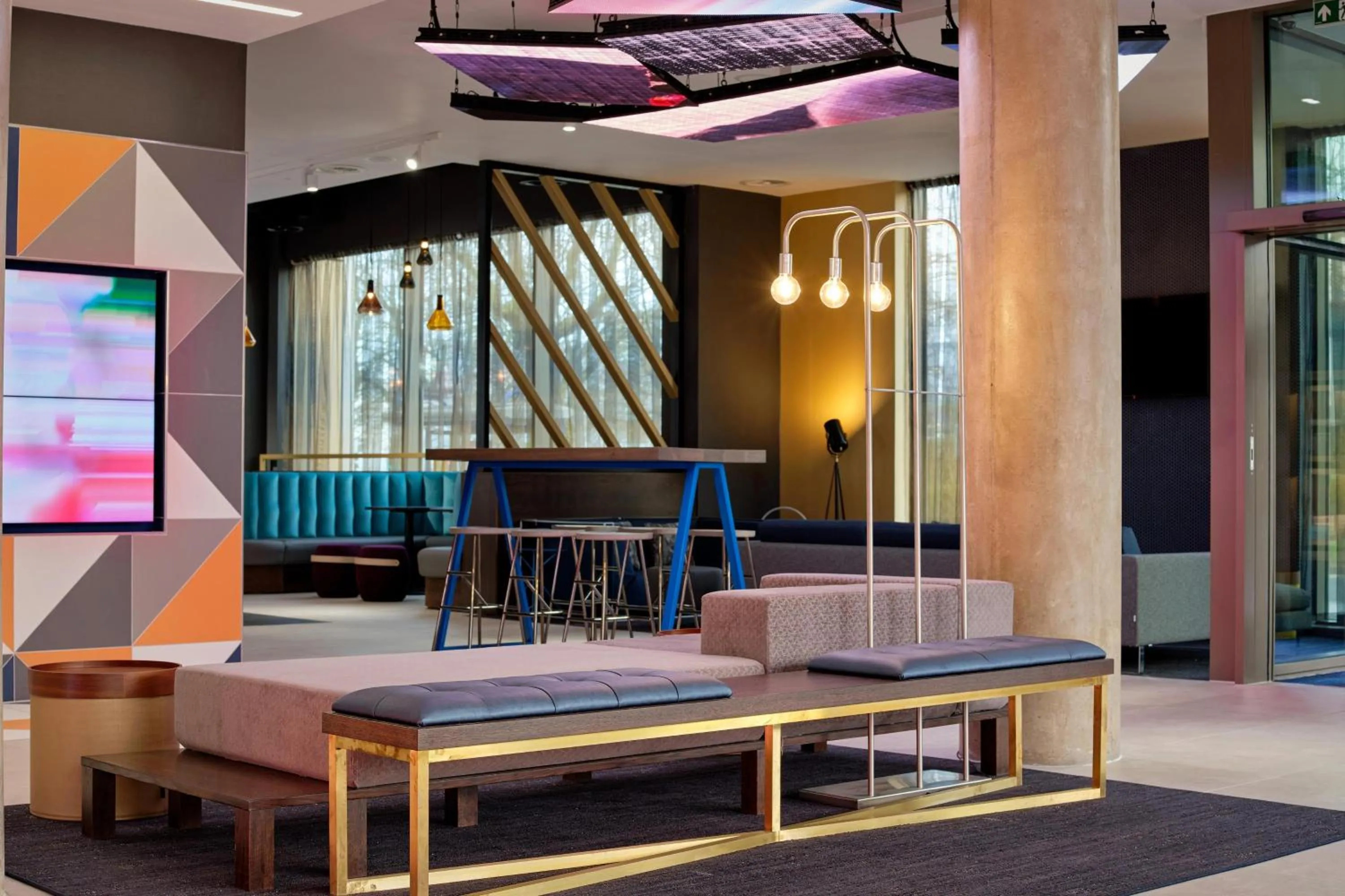 Lobby or reception in Aloft Birmingham Eastside