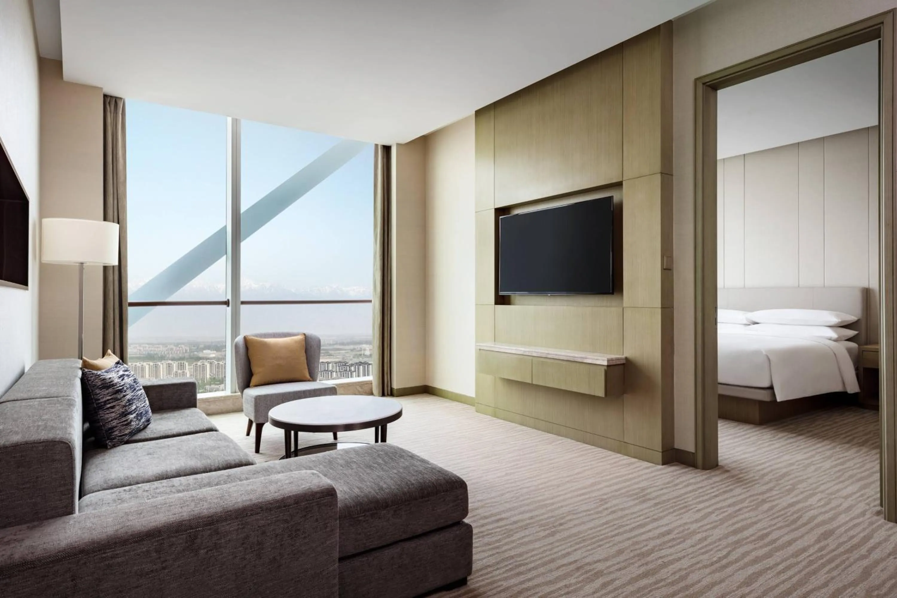 Photo of the whole room, Bed in Courtyard by Marriott Yinchuan