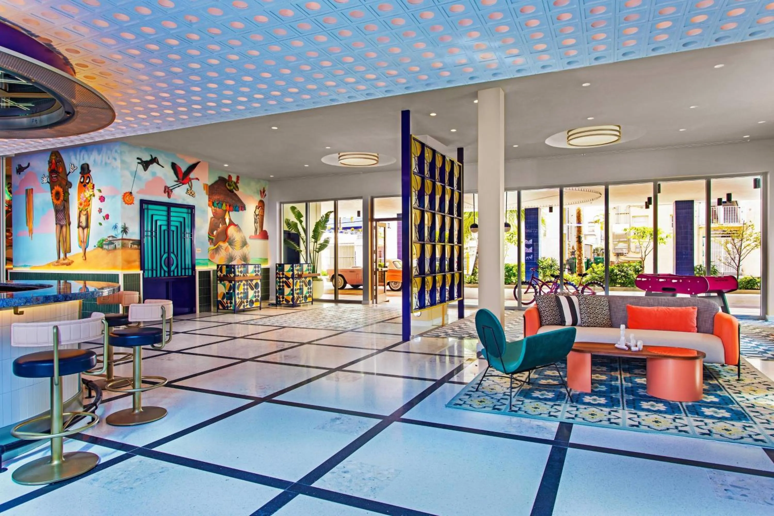 Lobby or reception in Moxy Miami South Beach