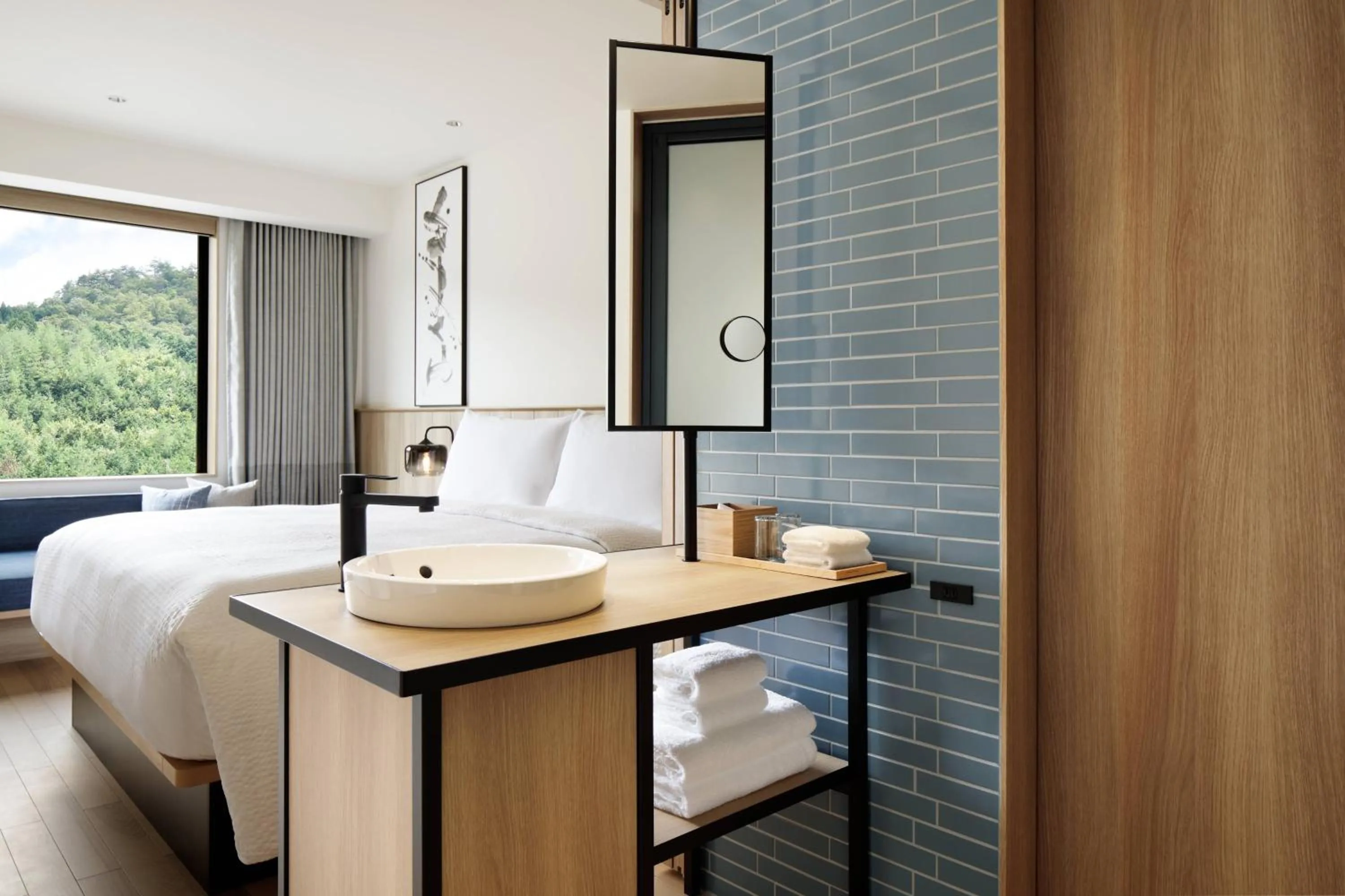 Bathroom, Bed in Fairfield by Marriott Kyoto Kyotamba