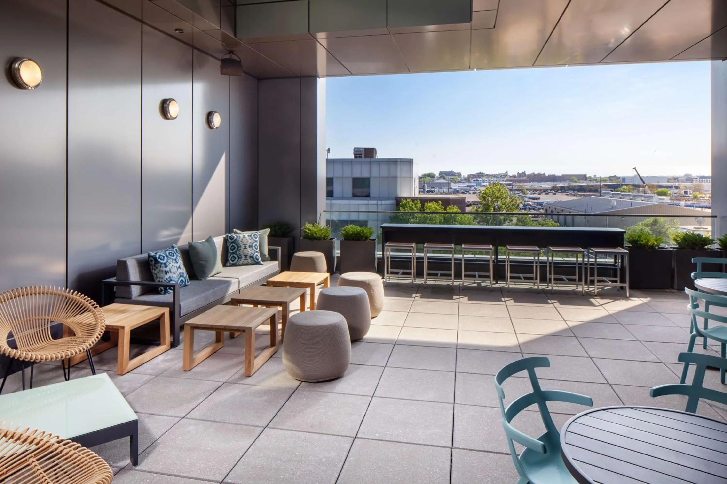 Patio in Homewood Suites by Hilton Boston Seaport District