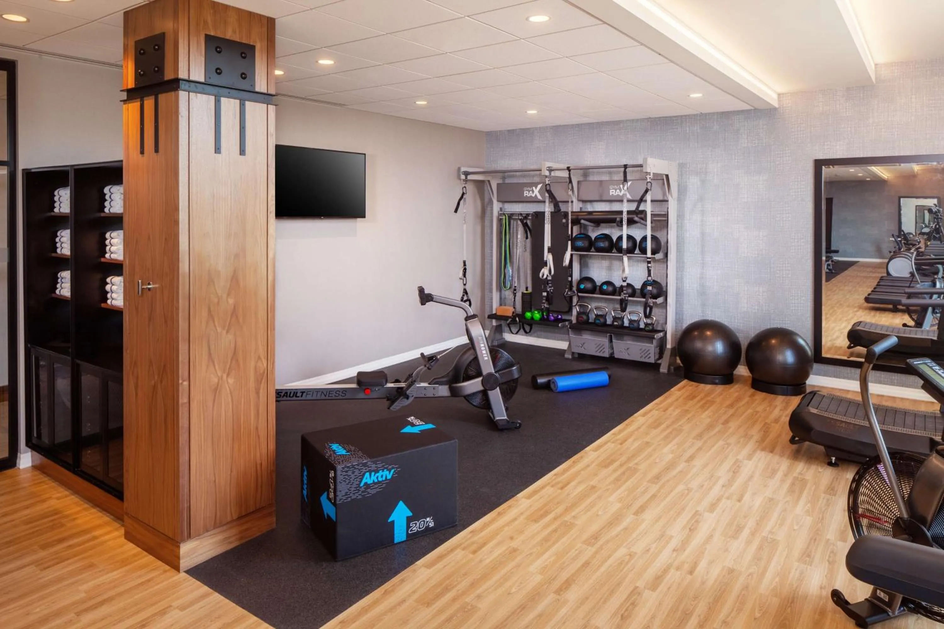 Fitness centre/facilities in Homewood Suites by Hilton Boston Seaport District
