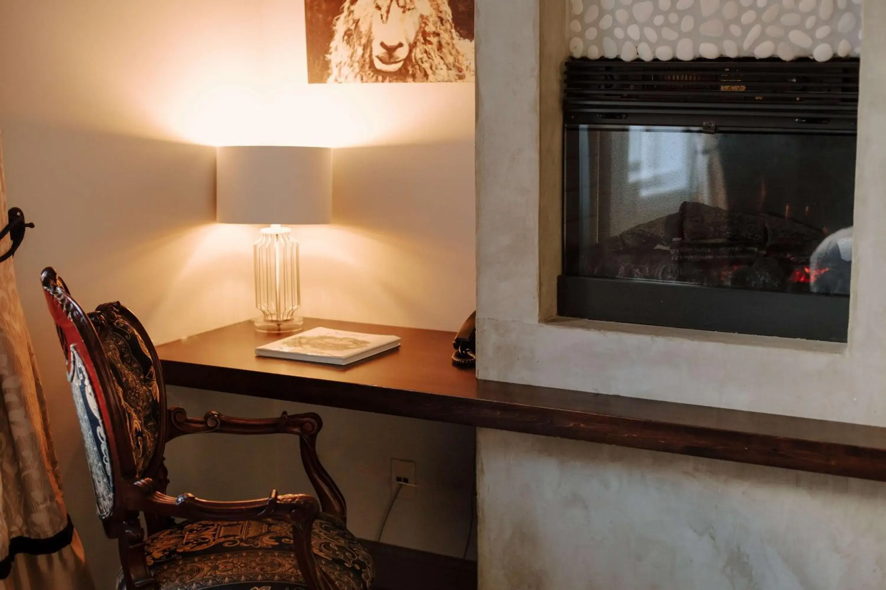 King Room with Fireplace in Mercer Hotel Downtown; BW Premier Collection King Room with Fireplace in Mercer Hotel Downtown; BW Premier Collection