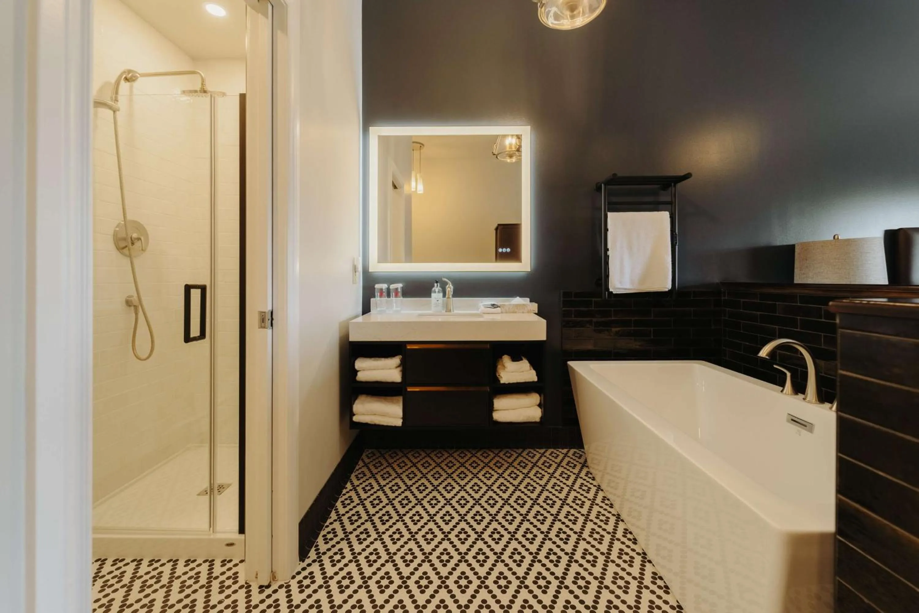 Bathroom in Mercer Hotel Downtown; BW Premier Collection