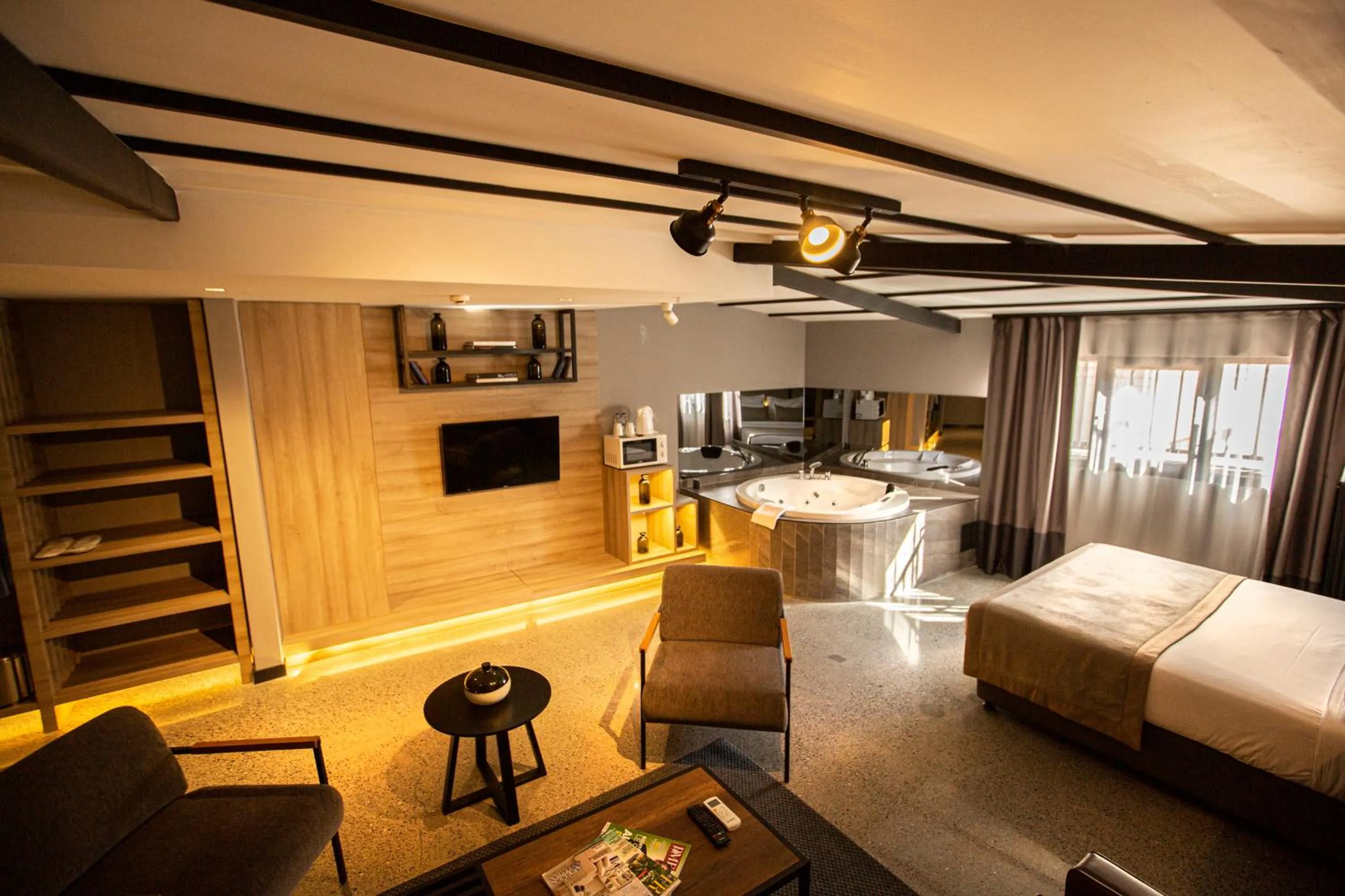 Seating area, Bed in Cityloft 64