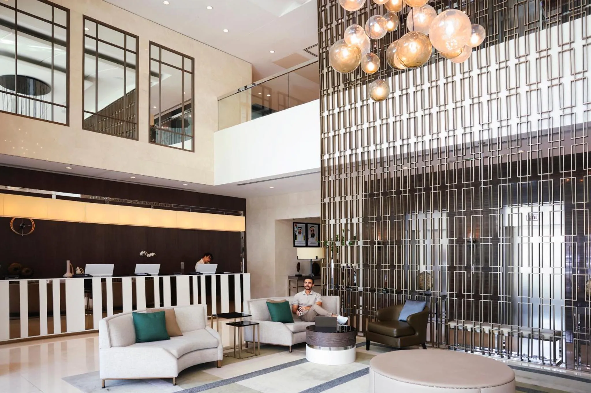 Lobby or reception in Al Maha Arjaan by Rotana