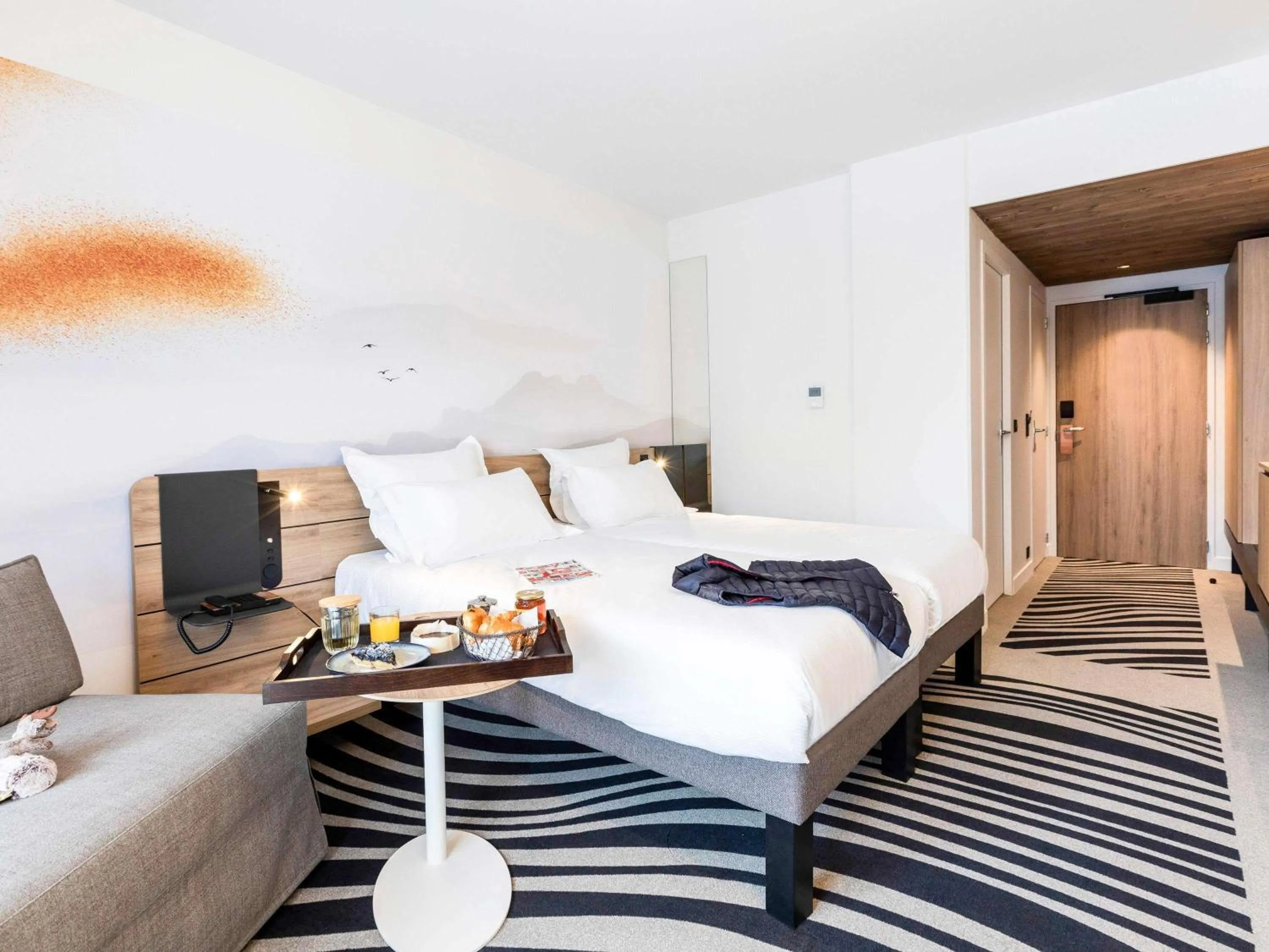 Bedroom, Bed in Novotel Megève Mont-Blanc