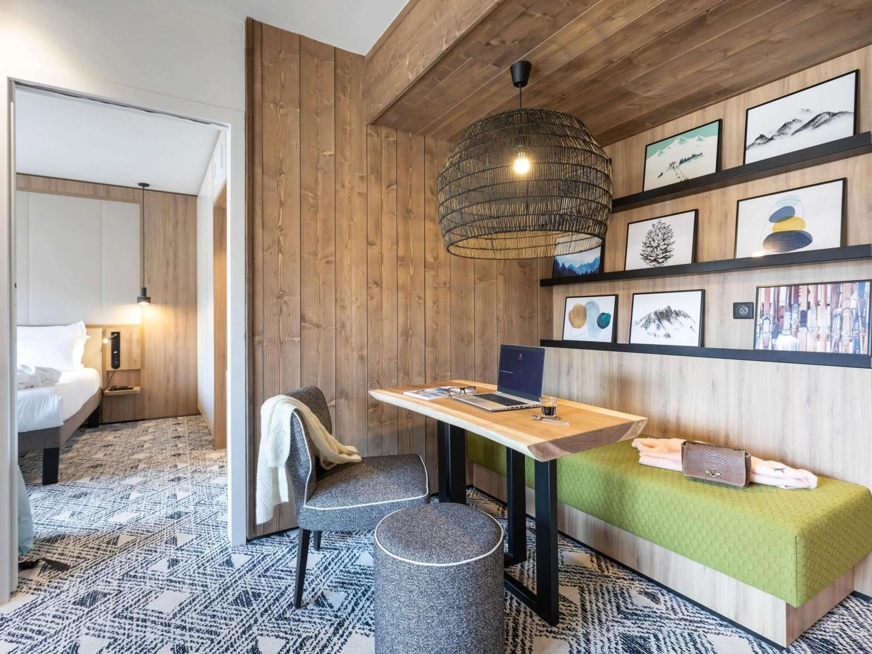 Bedroom in Novotel Megève Mont-Blanc