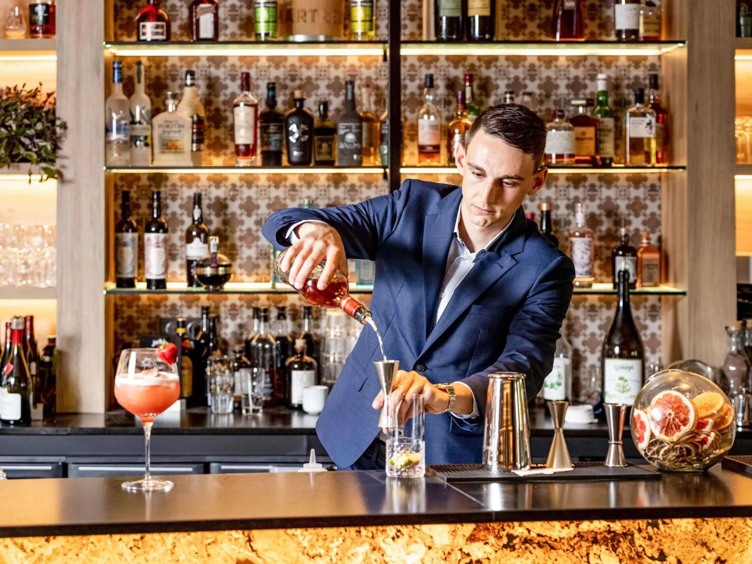 Lounge or bar in Novotel Megève Mont-Blanc