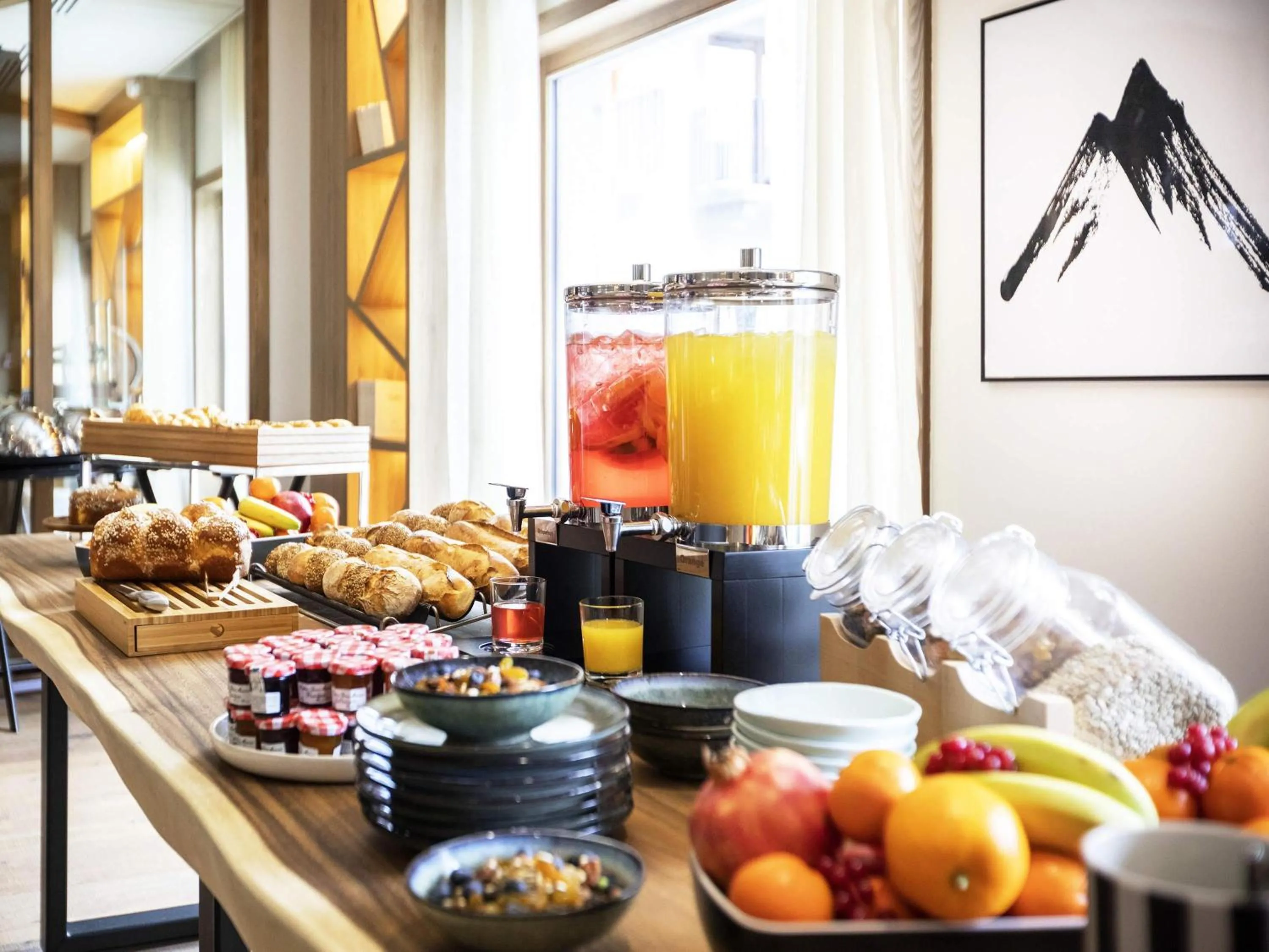 Breakfast in Novotel Megève Mont-Blanc