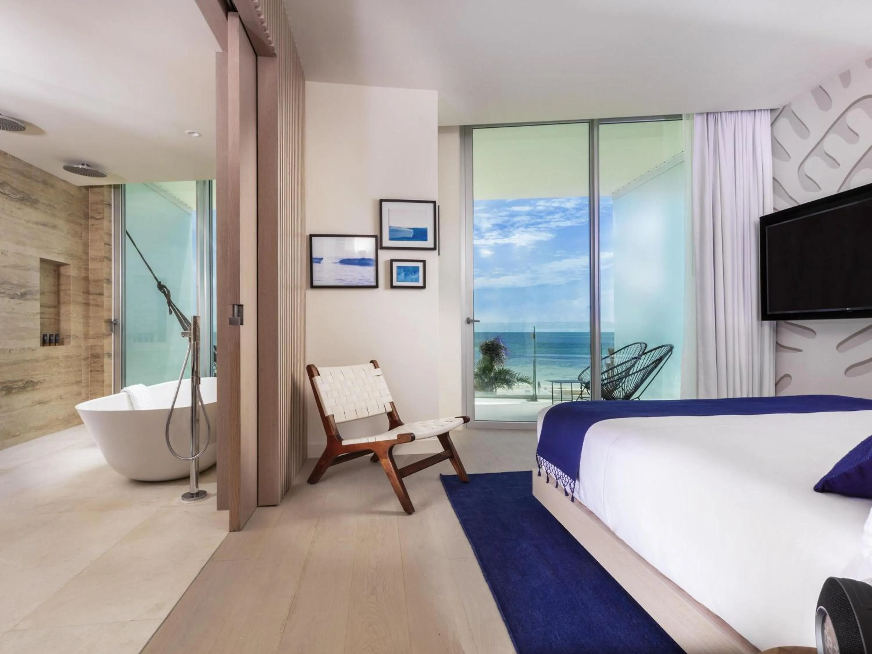 Bedroom, Bed in SLS Cancun