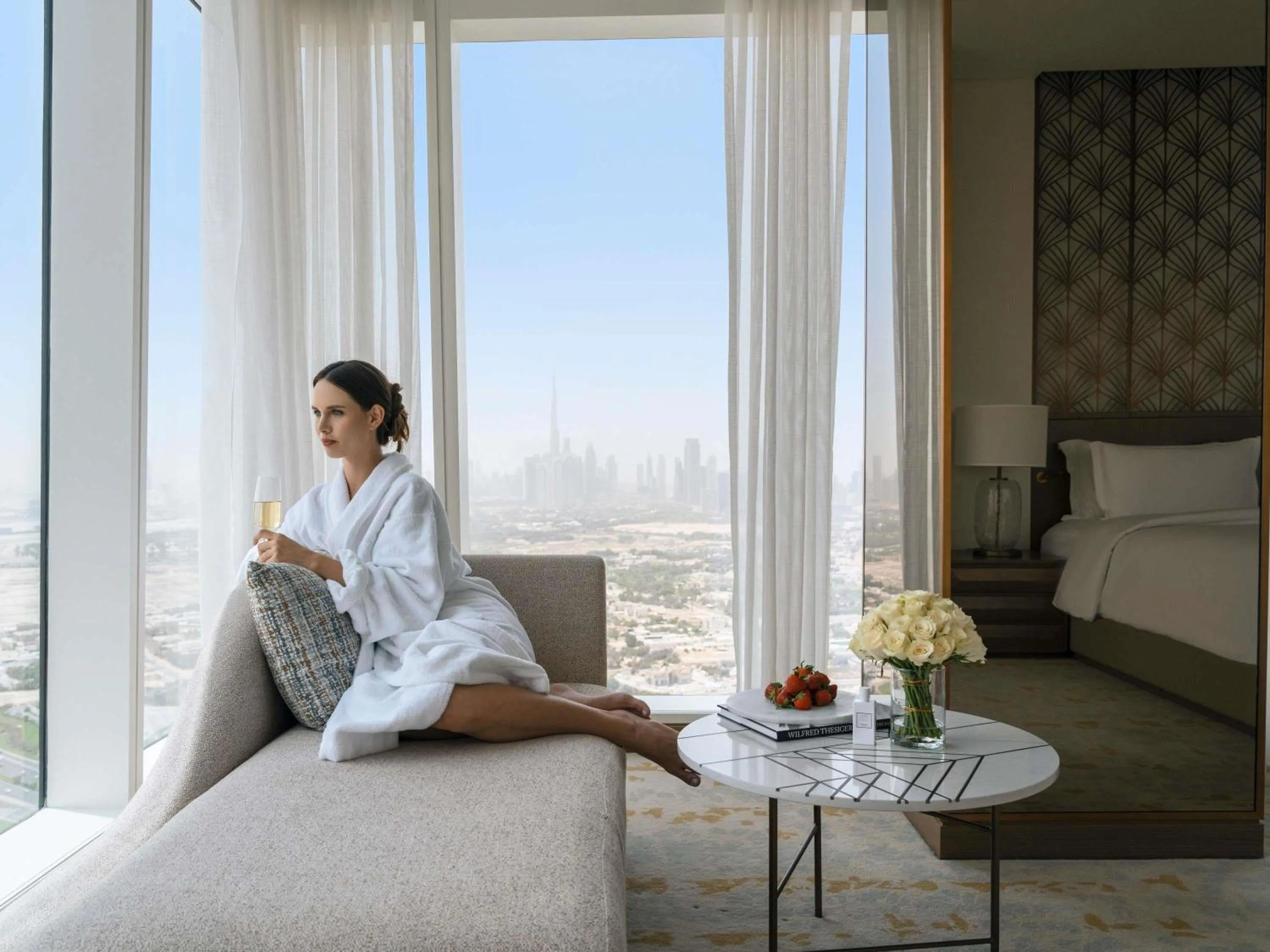 Bedroom in Sofitel Dubai The Obelisk
