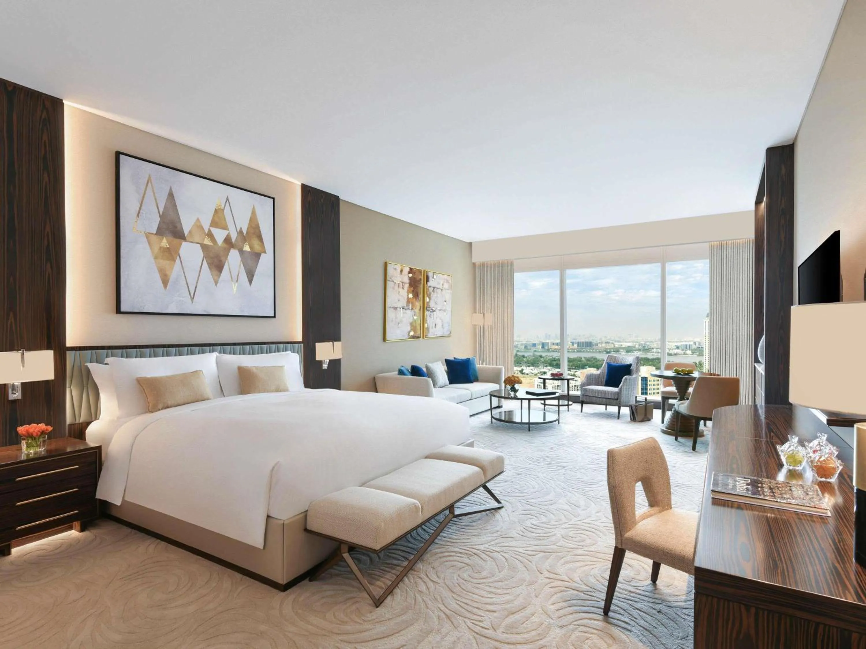 Bedroom, Bed in Sofitel Dubai The Obelisk