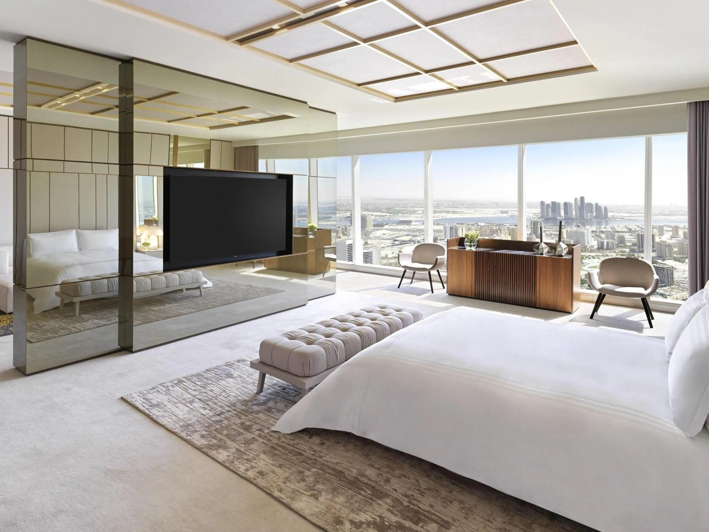 Bedroom, Bed in Sofitel Dubai The Obelisk