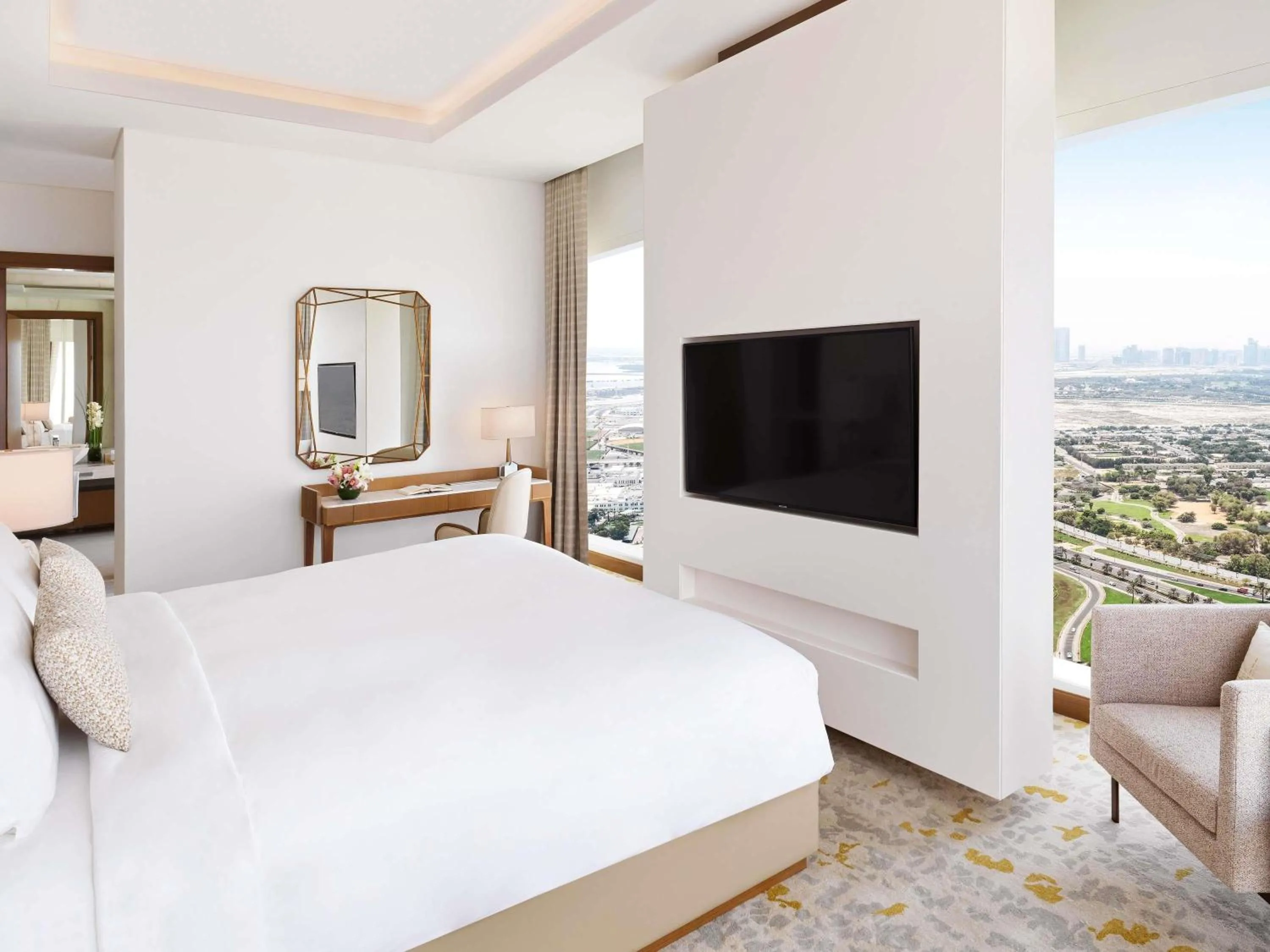 Bedroom, Bed in Sofitel Dubai The Obelisk