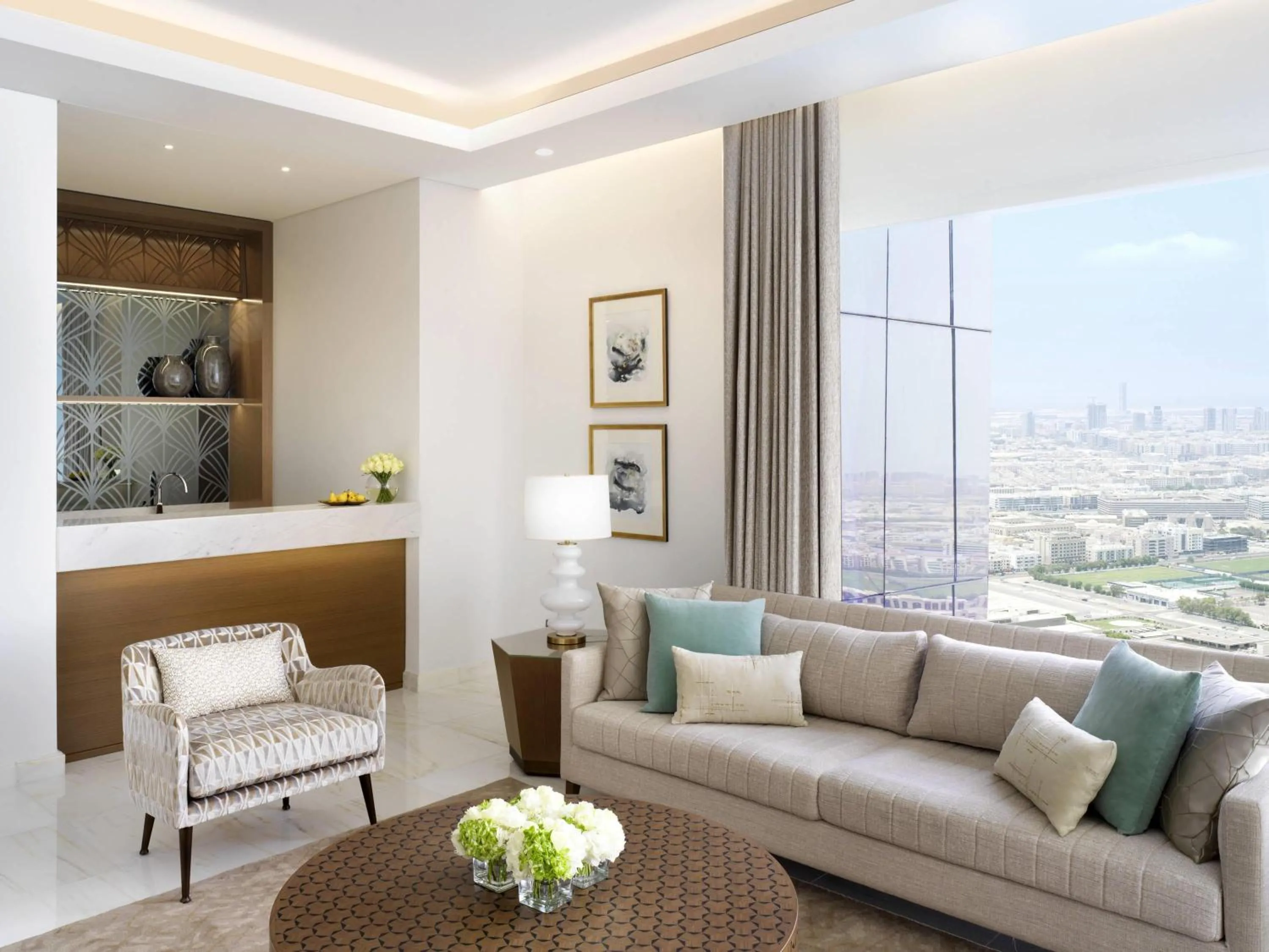 Bedroom in Sofitel Dubai The Obelisk