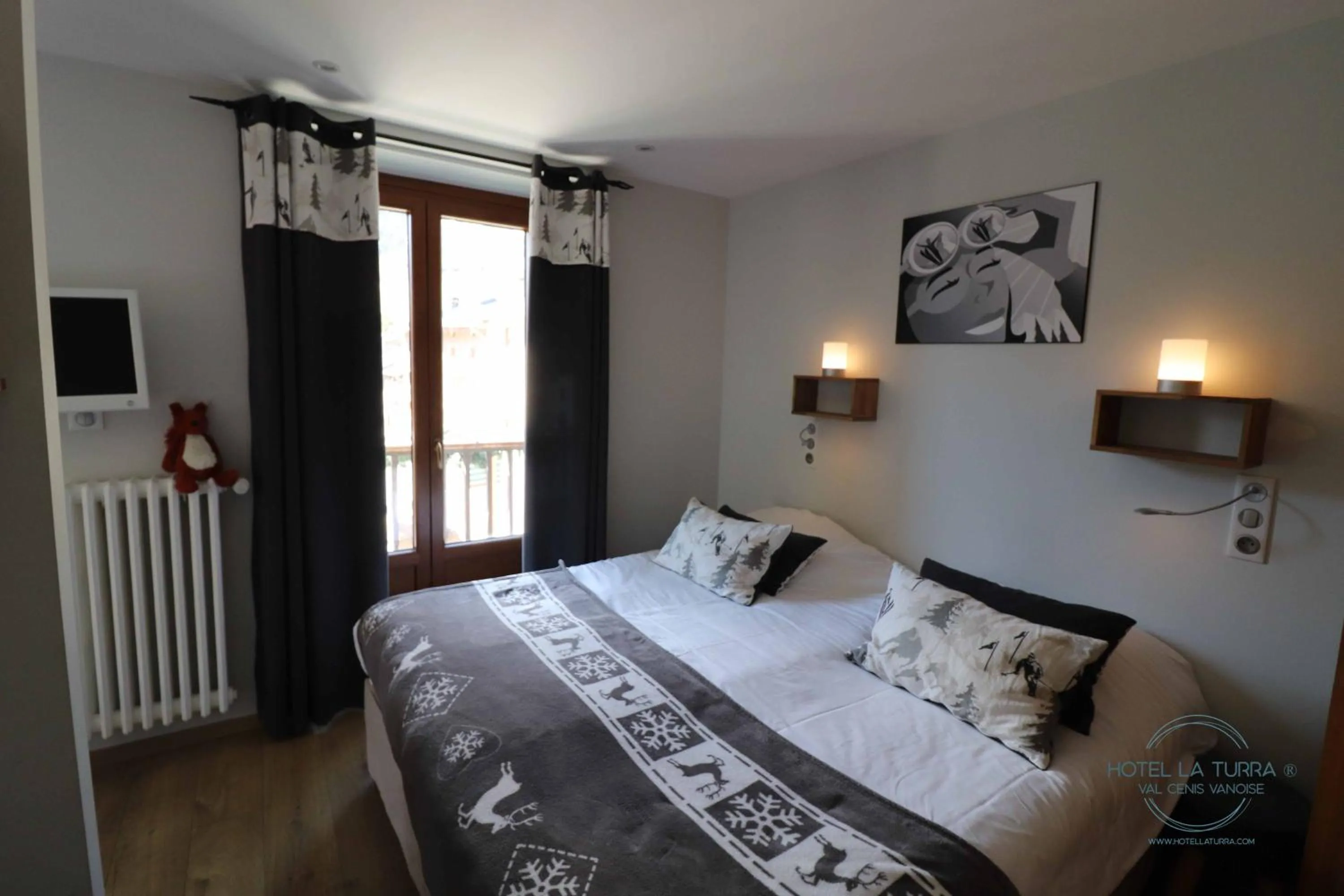 Bedroom, Bed in Hotel la Turra