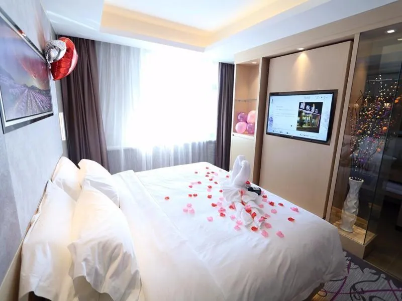 Bed in Lavande Hotel Jilin Songjiang Road Jiangwan Bridge Branch