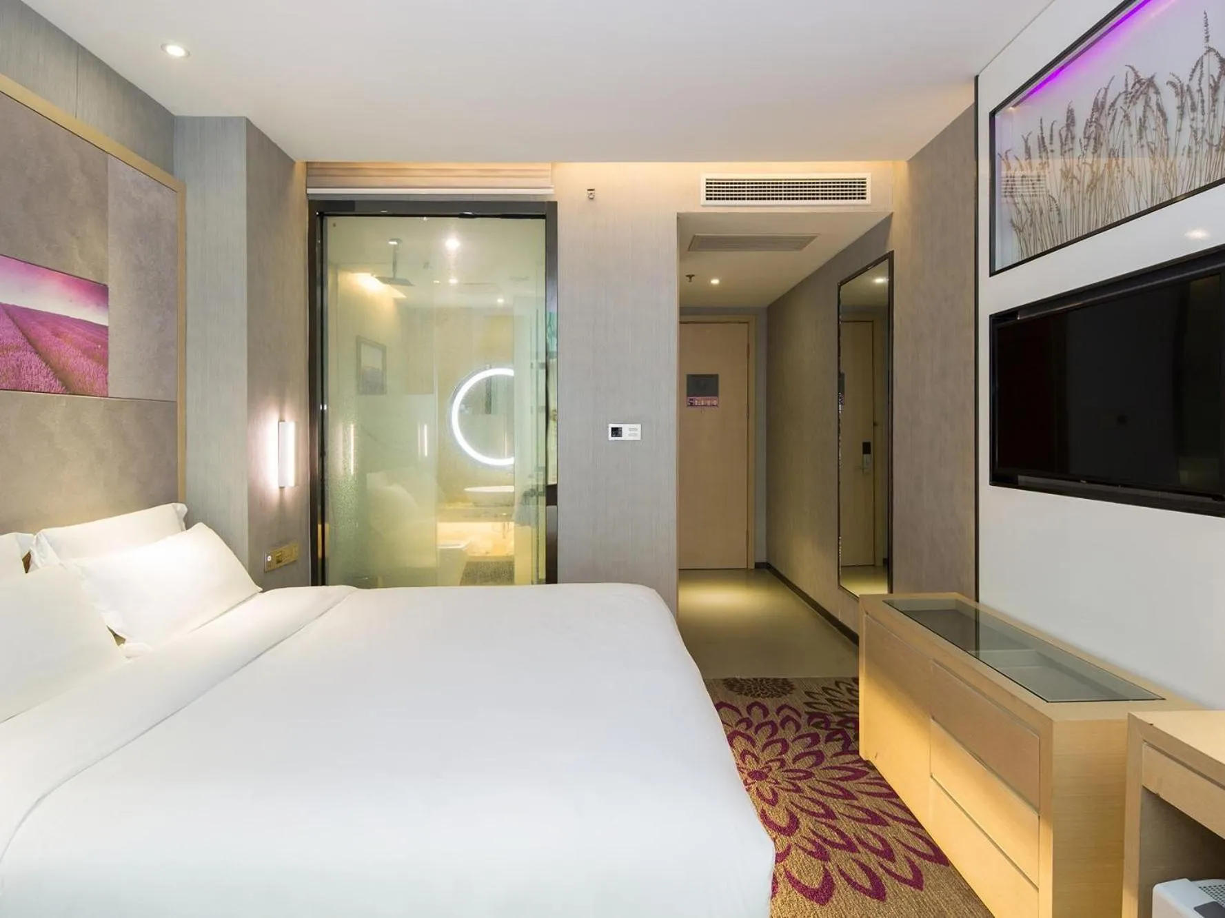 Bed in Lavande Hotel Changsha Pedestrian Street Nanmenkou Metro Station Branch