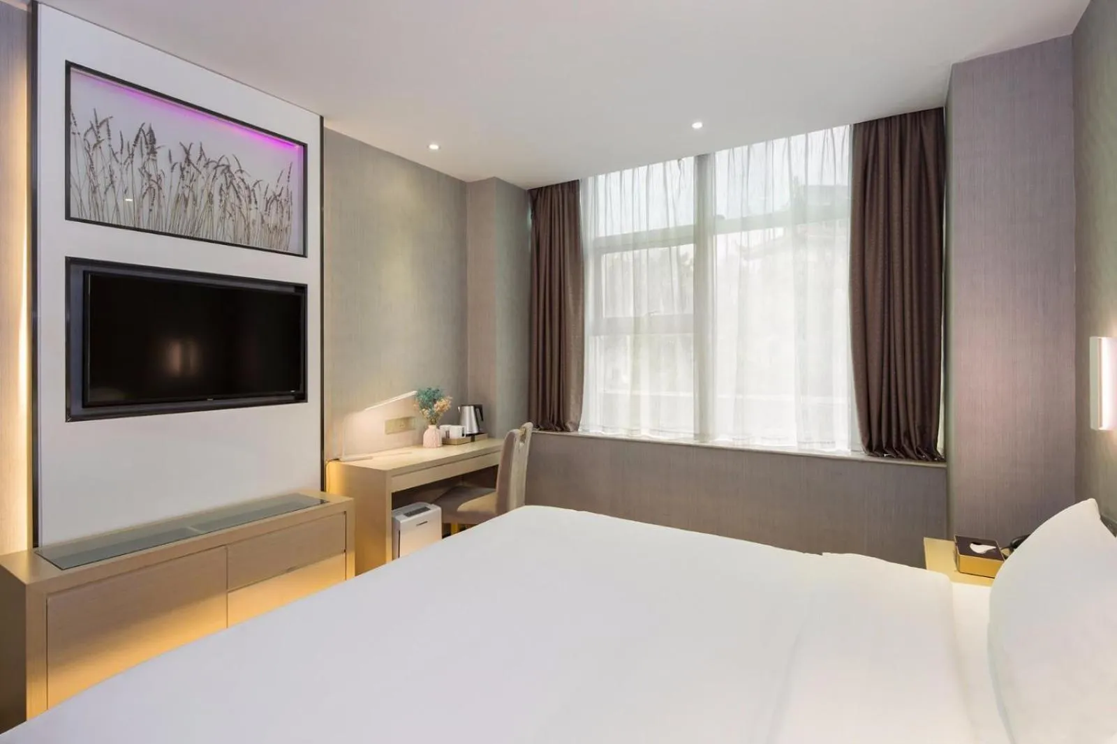 Bed in Lavande Hotel Changsha Pedestrian Street Nanmenkou Metro Station Branch