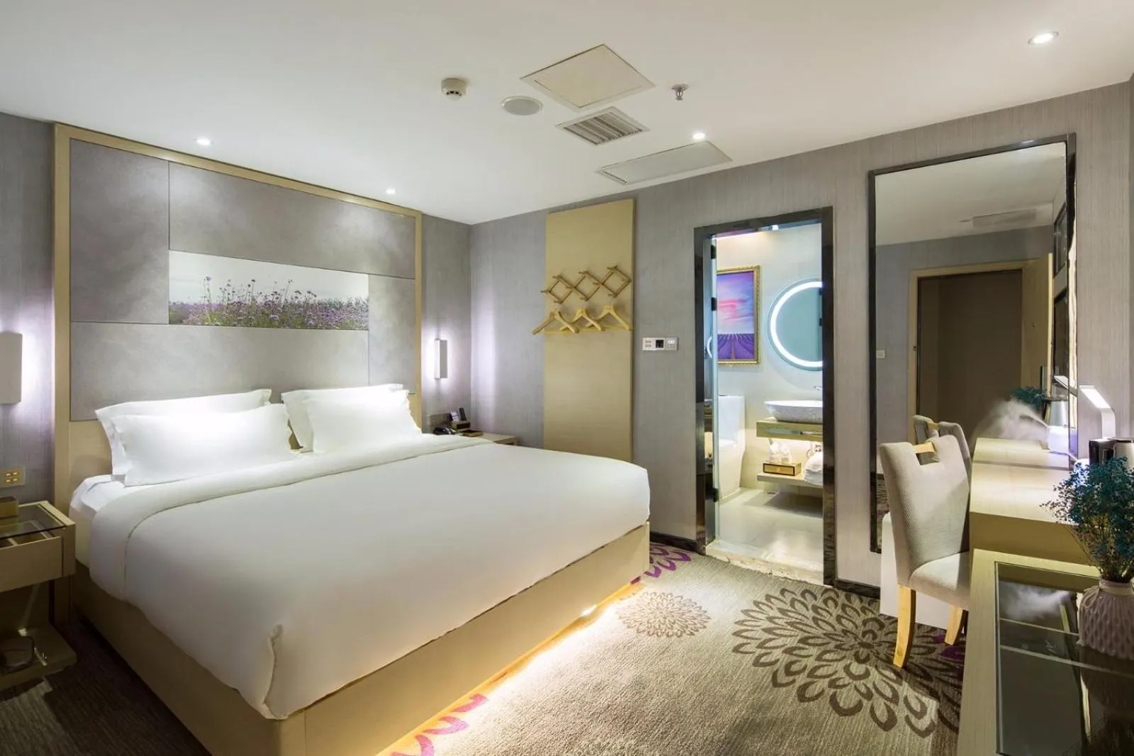 Bed in Lavande Hotel Changsha Pedestrian Street Nanmenkou Metro Station Branch