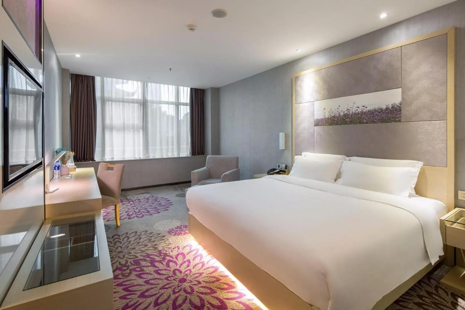 Bed in Lavande Hotel Changsha Pedestrian Street Nanmenkou Metro Station Branch