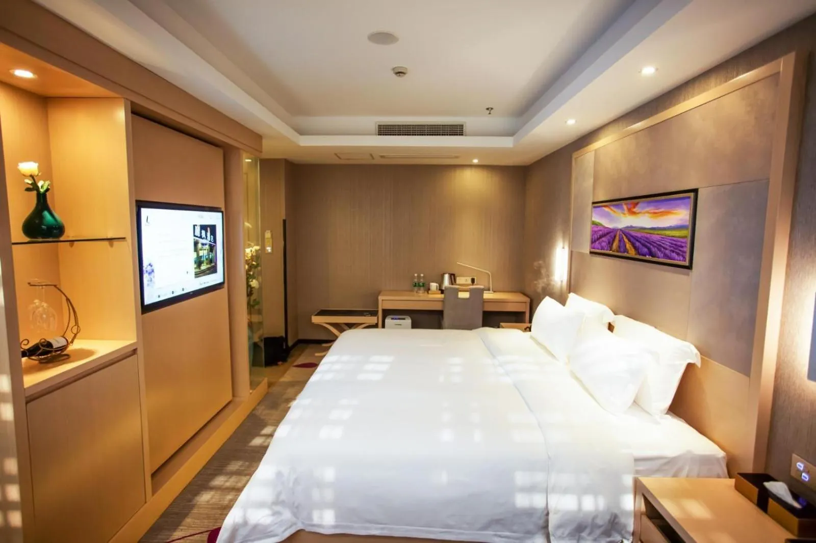 Bed in Lavande Hotel Xuzhou East High-speed Rail Station Jinshanqiao Development Zone Branch