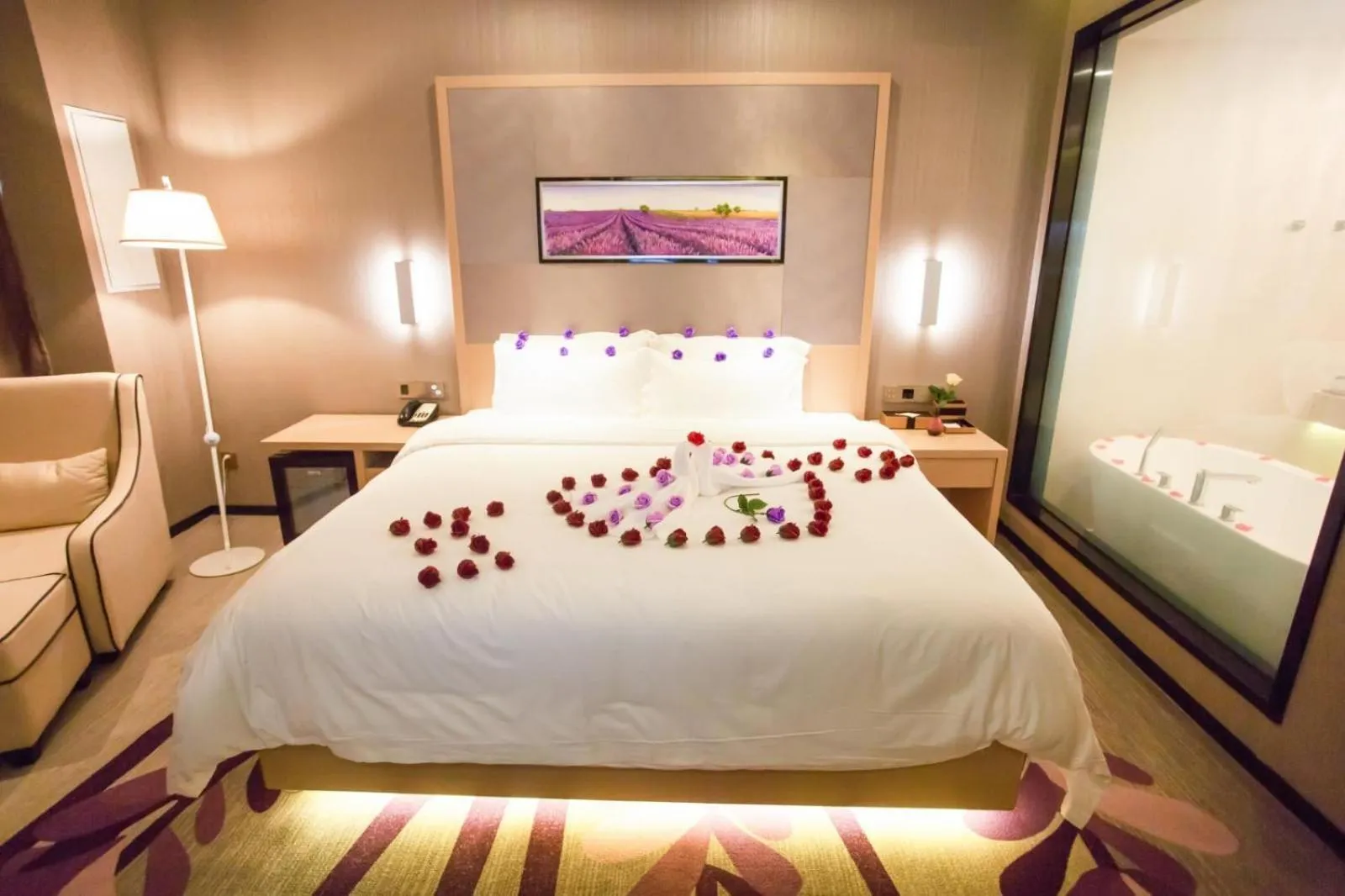 Bed in Lavande Hotel Xuzhou East High-speed Rail Station Jinshanqiao Development Zone Branch