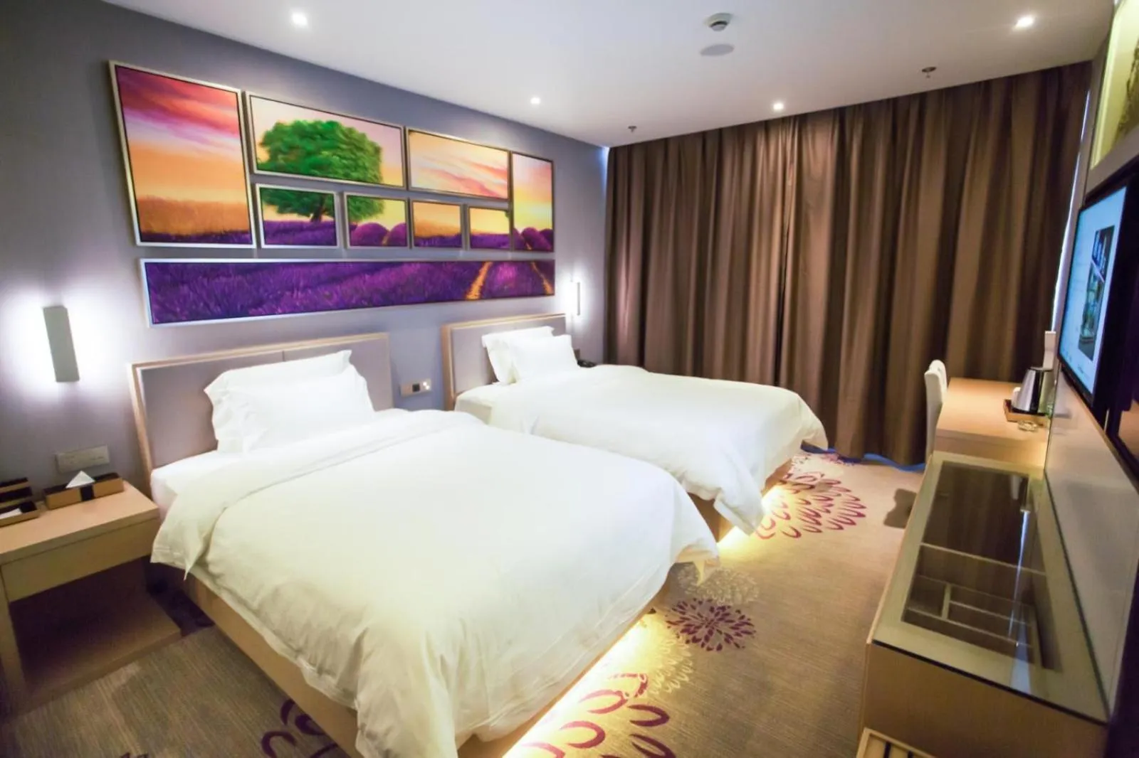 Bed in Lavande Hotel Xuzhou East High-speed Rail Station Jinshanqiao Development Zone Branch