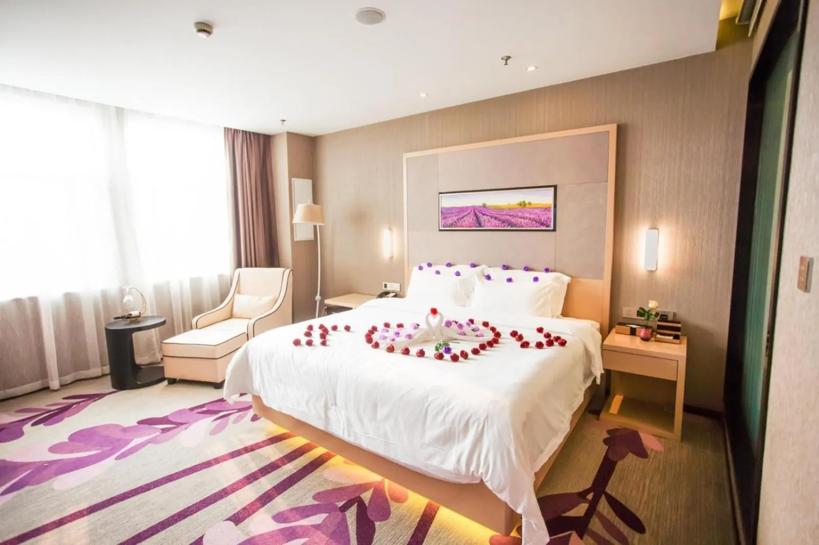 Bed in Lavande Hotel Xuzhou East High-speed Rail Station Jinshanqiao Development Zone Branch