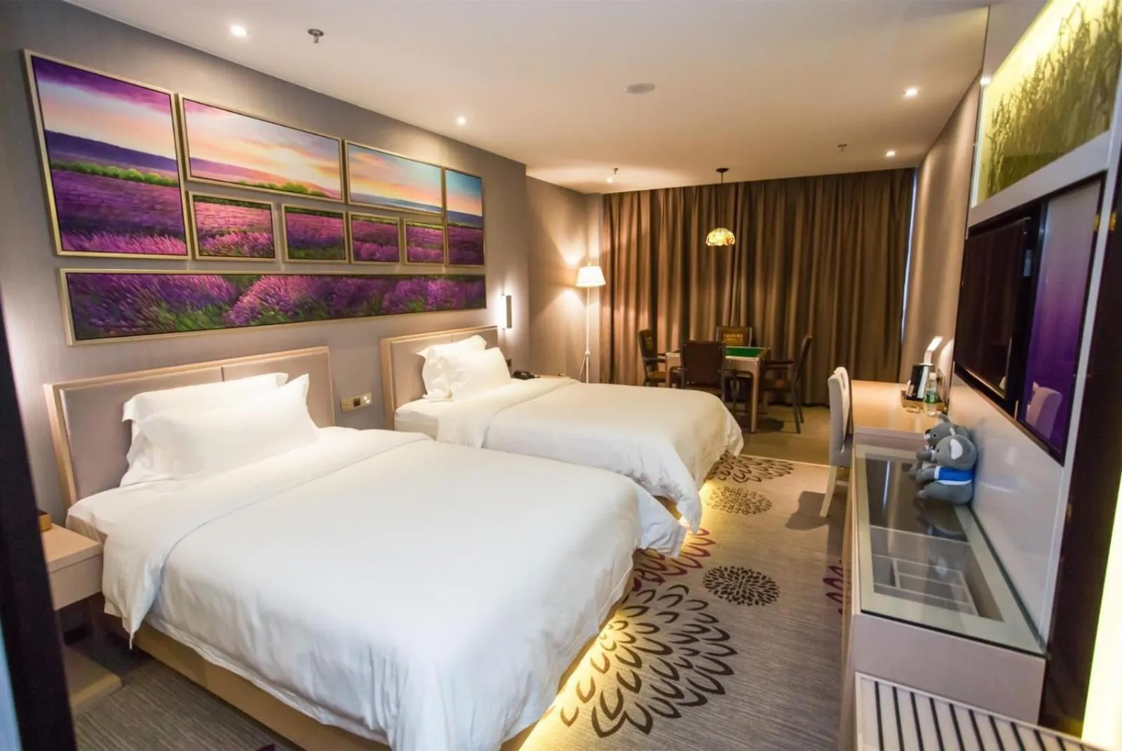 Bed in Lavande Hotel Xuzhou East High-speed Rail Station Jinshanqiao Development Zone Branch
