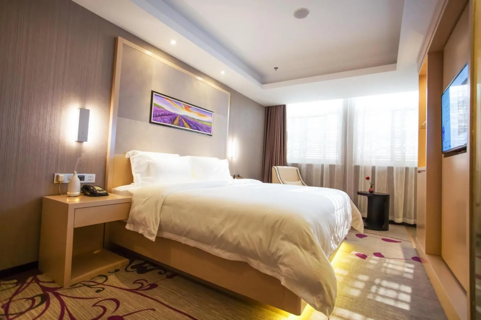 Bed in Lavande Hotel Xuzhou East High-speed Rail Station Jinshanqiao Development Zone Branch